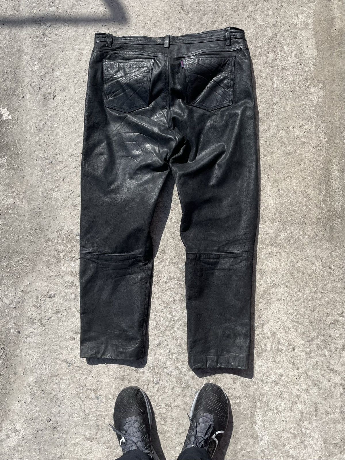 Genuine Leather Leather Vintage Avant Garde Y2K Hype Opium Pants Offset Size US 34 / EU 50 - 6 Thumbnail