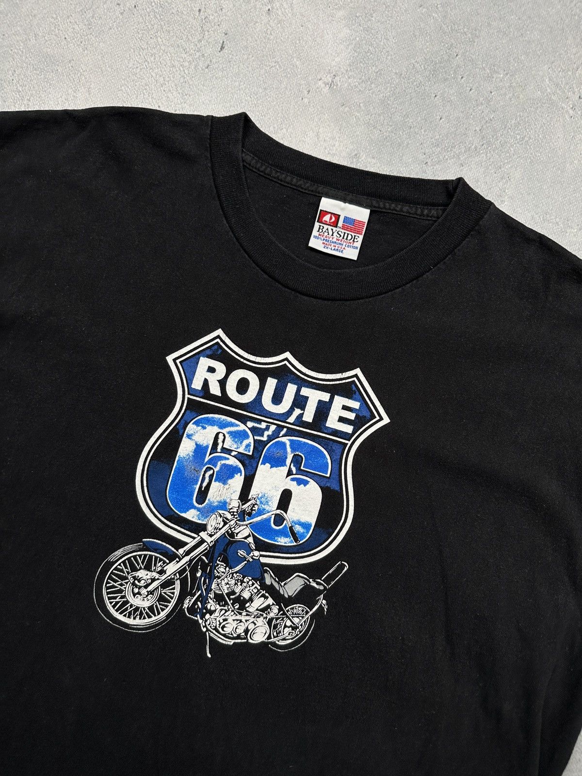 Other Vintage Y2K Route 66 Moto Bike Tee Rare Print Made in USA Size US XL / EU 56 / 4 - 4 Thumbnail