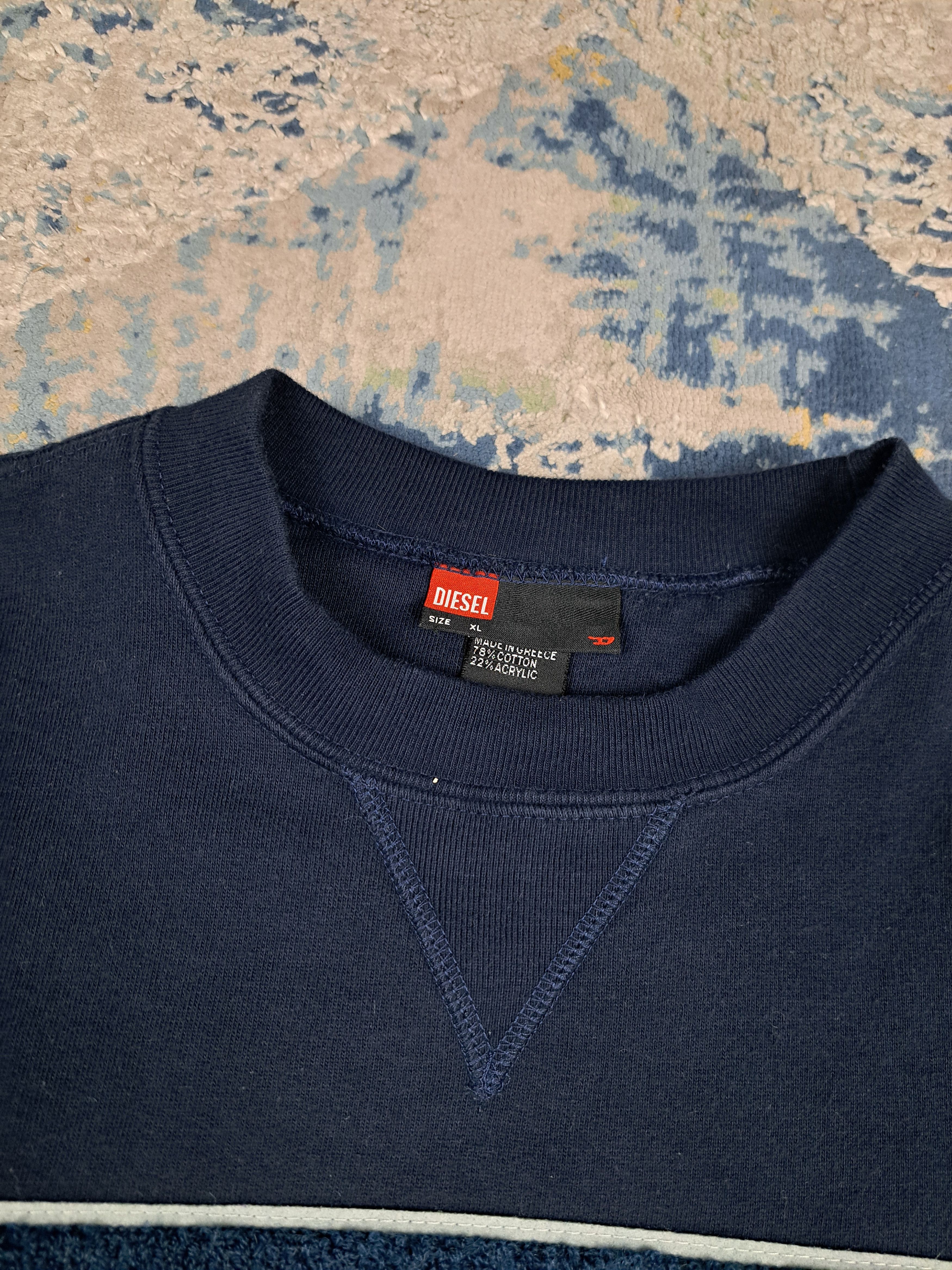 Diesel Diesel 00s Frotte Big Logo Boxy Fit y2k Crewneck Sweatshirt Size US XL / EU 56 / 4 - 3 Thumbnail