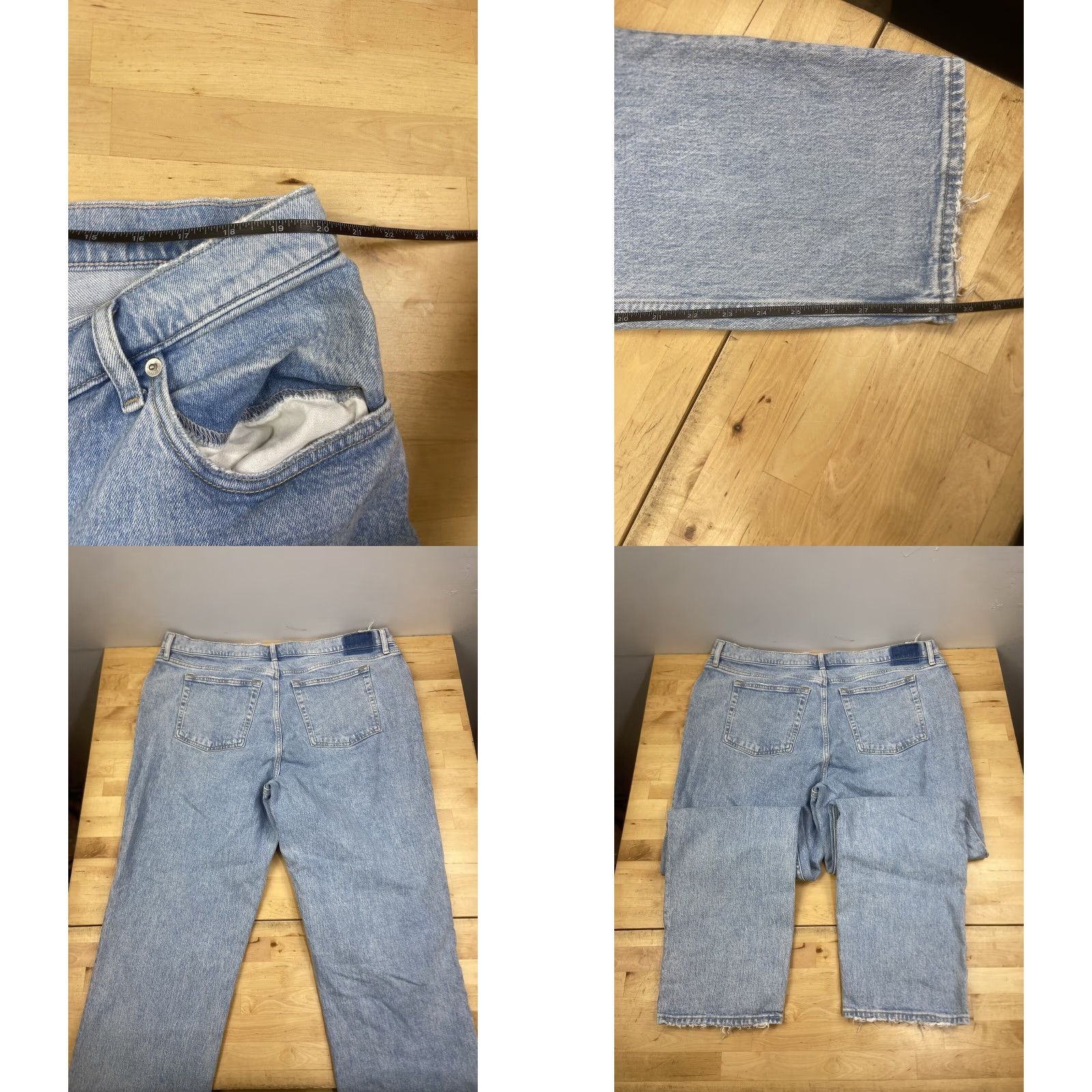 Abercrombie & Fitch Abercrombie & Fitch The 90s Jeans 35/20R Light Blue Denim High Rise Straight 90s Womens Size 24" / US 00 / IT 34 - 8 Thumbnail