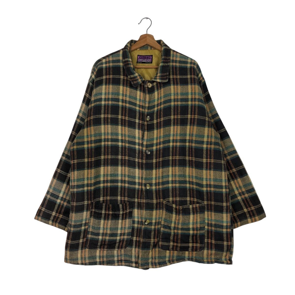 Japanese Brand × Vintage 📌Vintage Flannel Shirt Jacket Citano Tartan Issey Miyake Size US L / EU 52-54 / 3 - 2 Thumbnail
