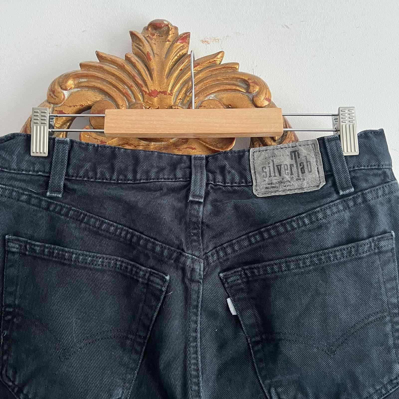 Levi's Vintage 90s Levi’s Silvertab faded black distressed Size US 32 / EU 48 - 4 Thumbnail