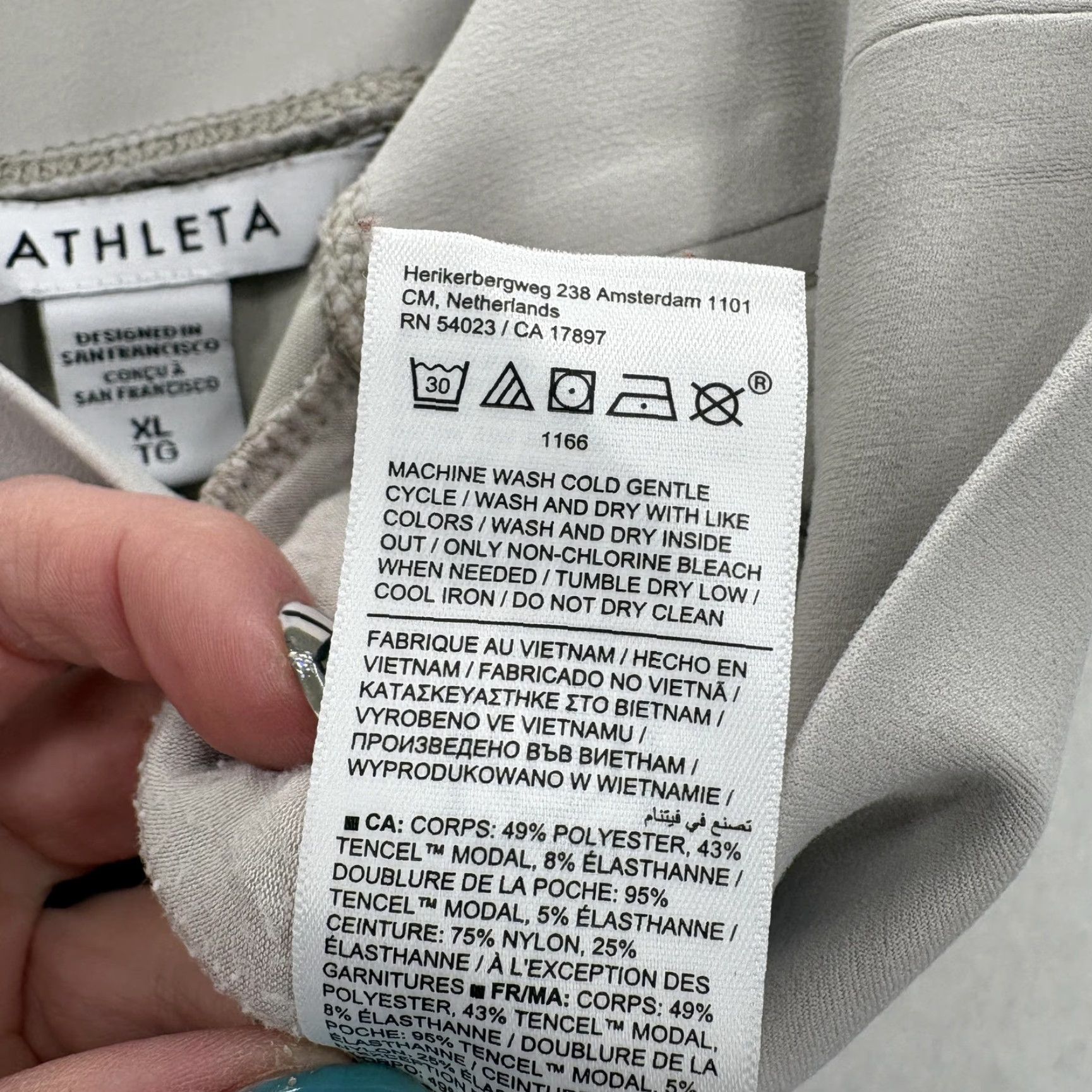 Athleta Athleta Seasoft Pants Womens XL Beige Jersey Straight Leg Lounge Cozy Yoga Gym Size XL / US 12-14 / IT 48-50 - 6 Thumbnail