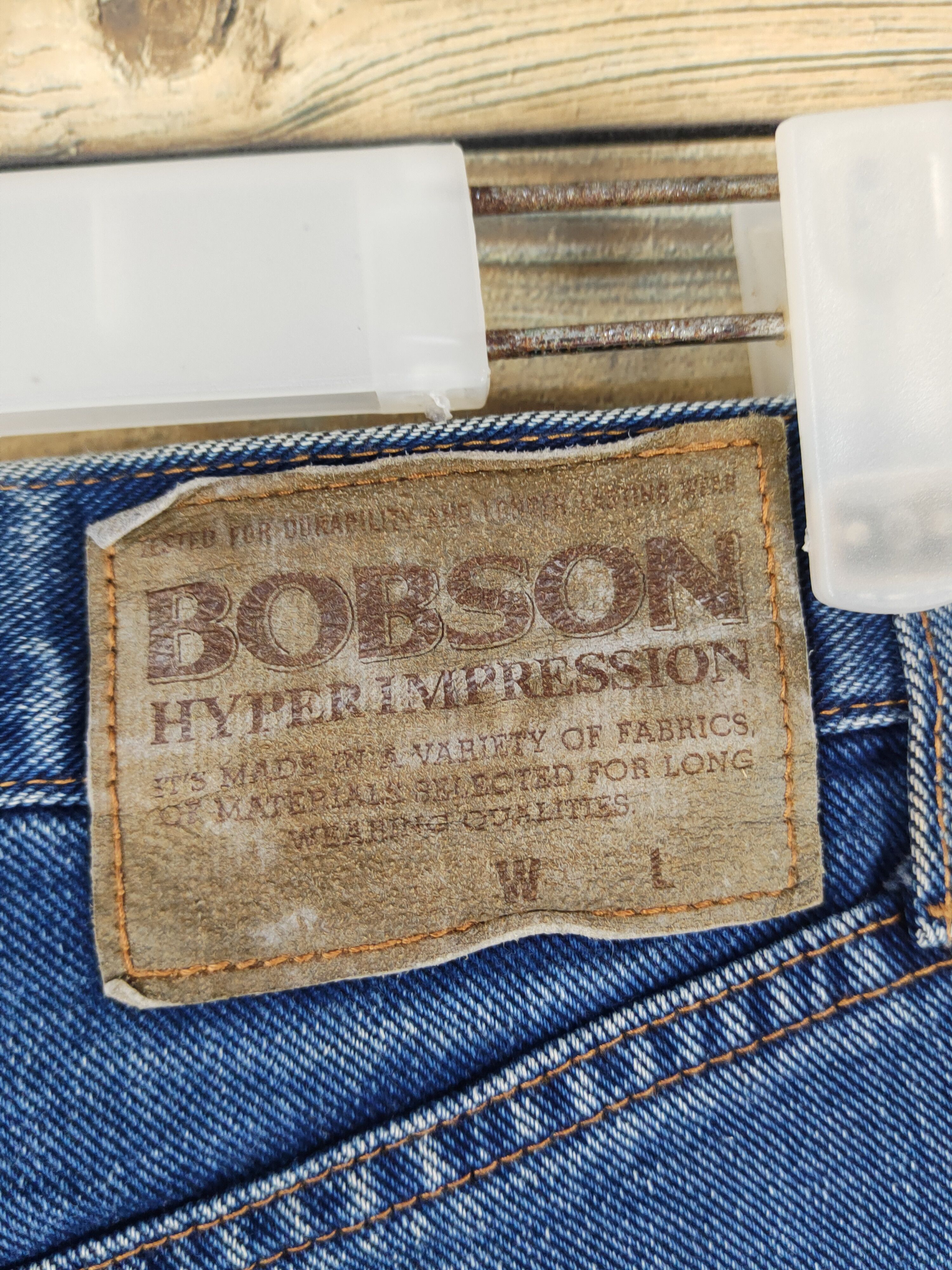 Vintage Bobson vintage Blue Distressed Ripped Jeans #W1384 Size US 28 / EU 44 - 12 Thumbnail