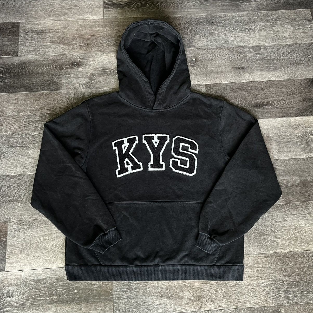 Skinhead KYS Logo Hoodie Chenille Patch Kill Yourself