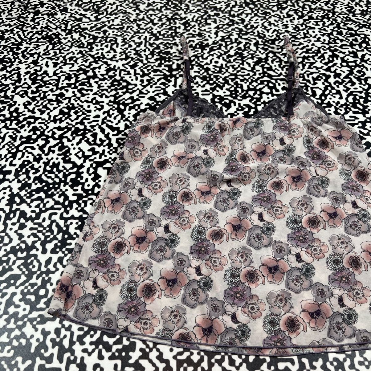 Vintage Vintage Y2K Retro Floral Sexy Style Tank Top Sleeveless 90s Size M / US 6-8 / IT 42-44 - 11 Thumbnail