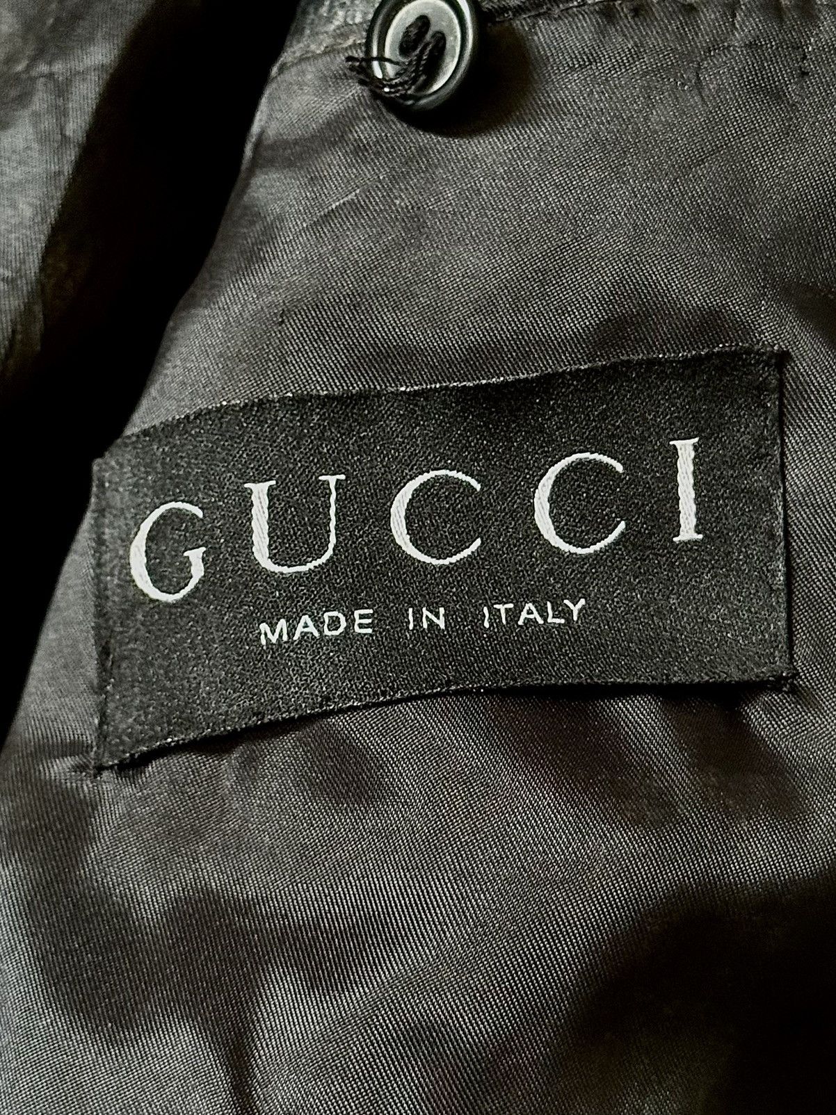 Gucci Gucci - Tom Ford - Leather Blazer Size US M / EU 48-50 / 2 - 21 Thumbnail