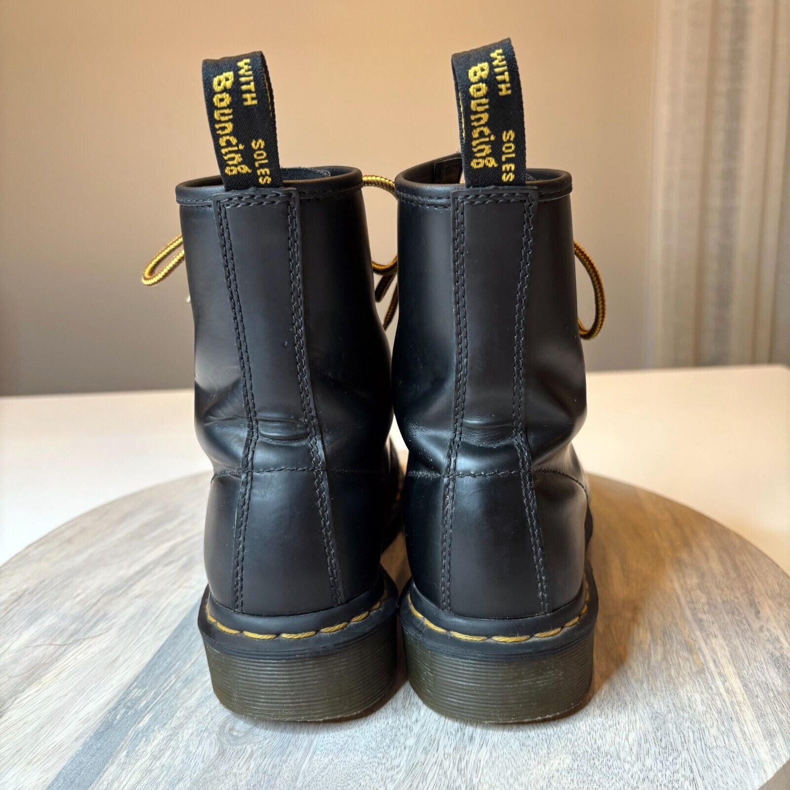 Dr. Martens Dr. Martens Black Leather Combat Boots Style 1460 W Size 7 Size US 7 / IT 37 - 5 Thumbnail