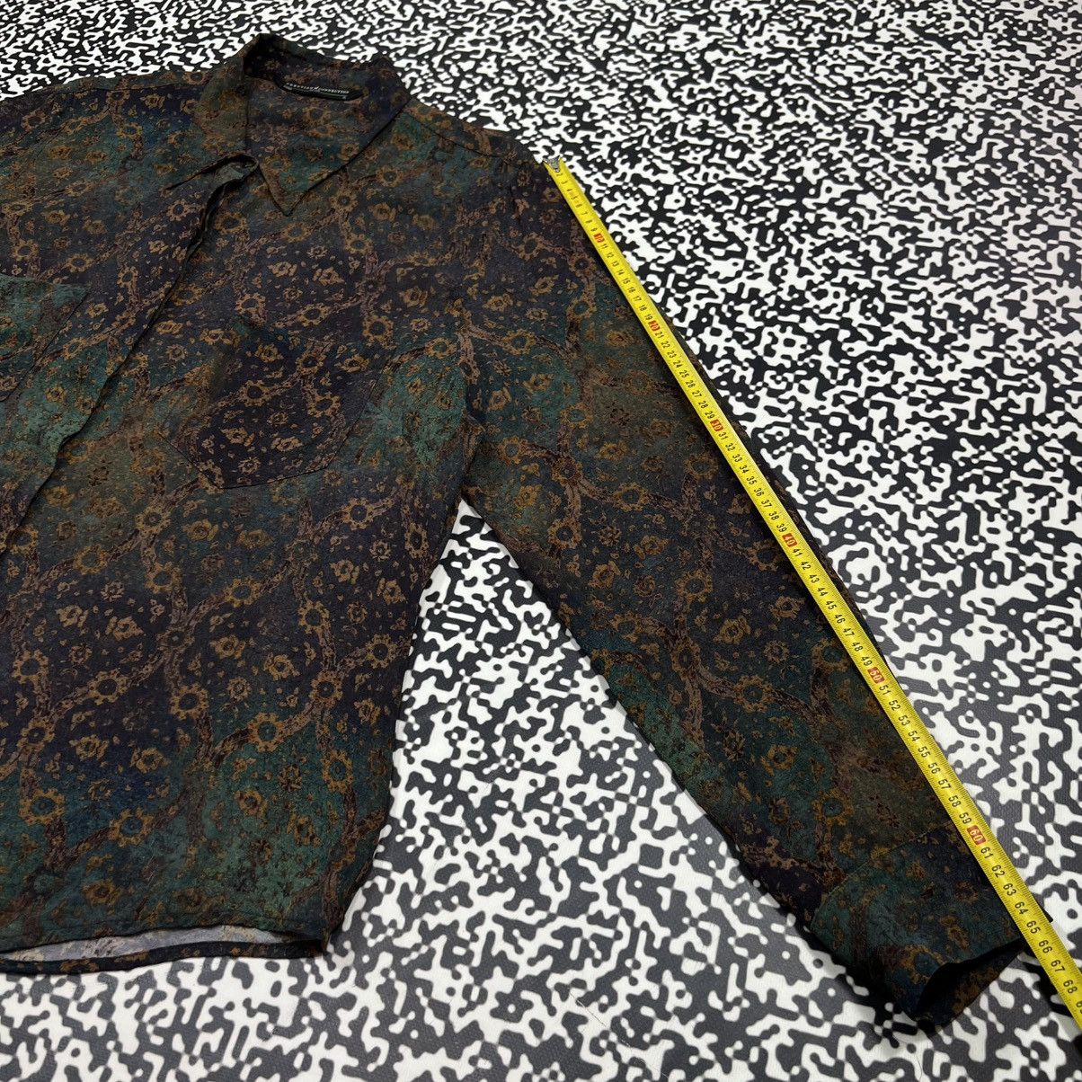 Vintage Vintage Y2K Peruvian Connection Viscose Abstract Retro Shirt Size XL / US 12-14 / IT 48-50 - 25 Thumbnail