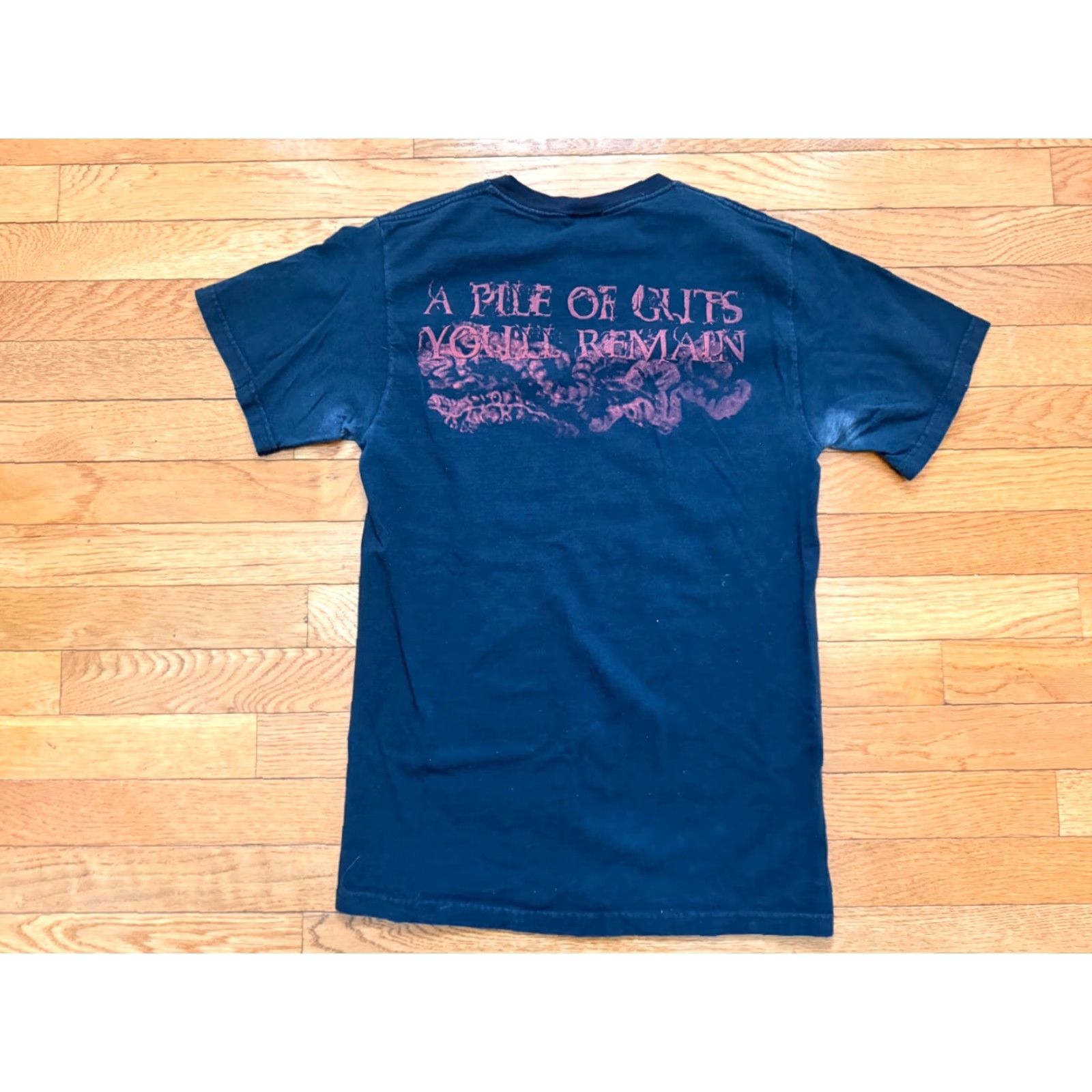 Gildan Gildan T-Shirt Men Small Black A Pile of Guts You’ll Remain Brain Drill Graphic Comics Style Shirt Mens S Black Size US S / EU 44-46 / 1 - 2 Thumbnail