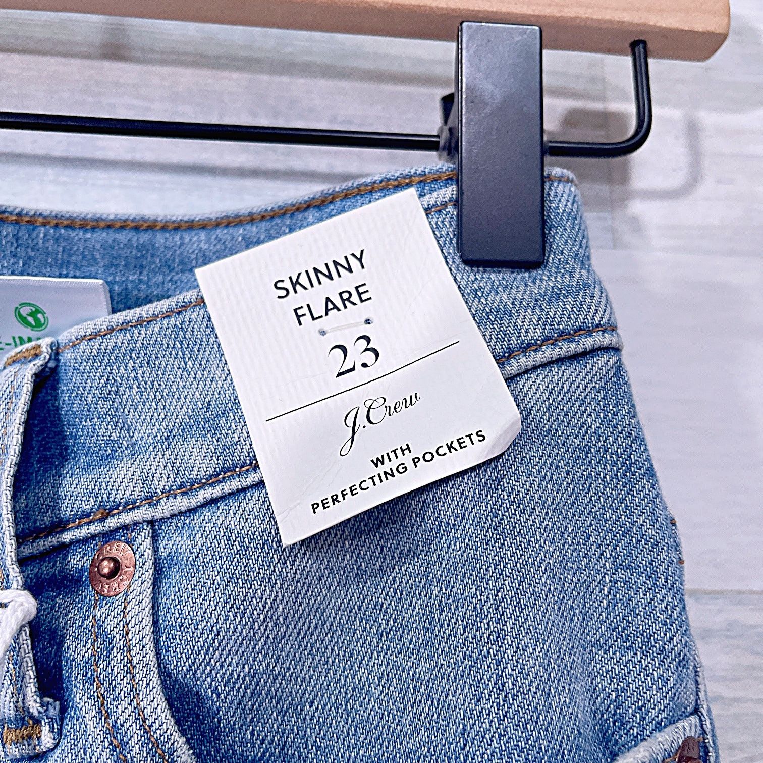 J.Crew J CREW Skinny High Rise Flare Jeans Womens 23 Size 23" - 4 Thumbnail
