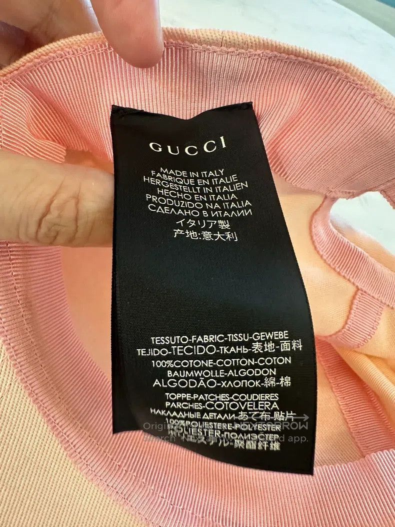 Gucci Gucci Logo letter rabbit pattern decoration pink cotton ba Size ONE SIZE - 5 Thumbnail