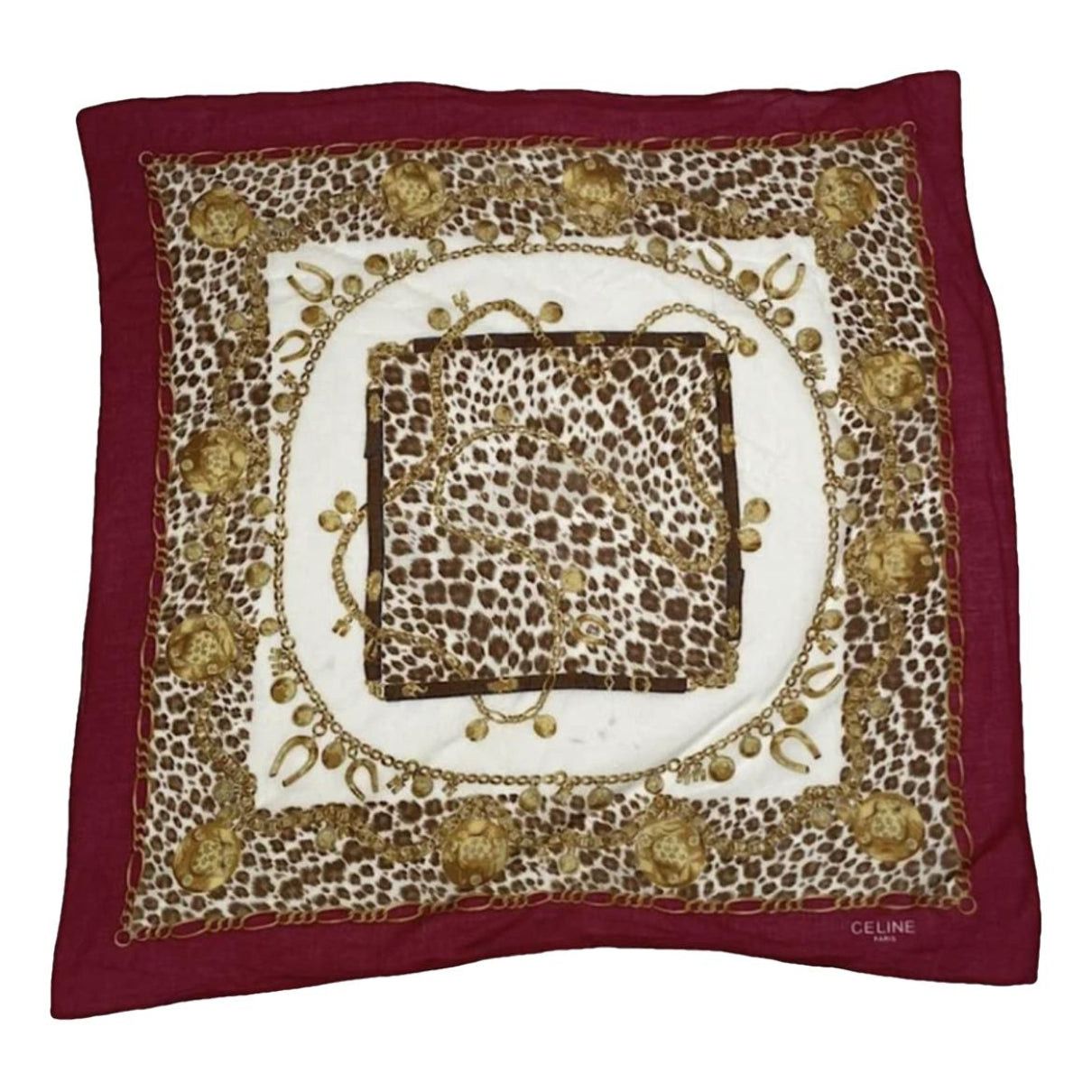 Celine Multicolour Silk Scarf Size ONE SIZE - 1 Thumbnail