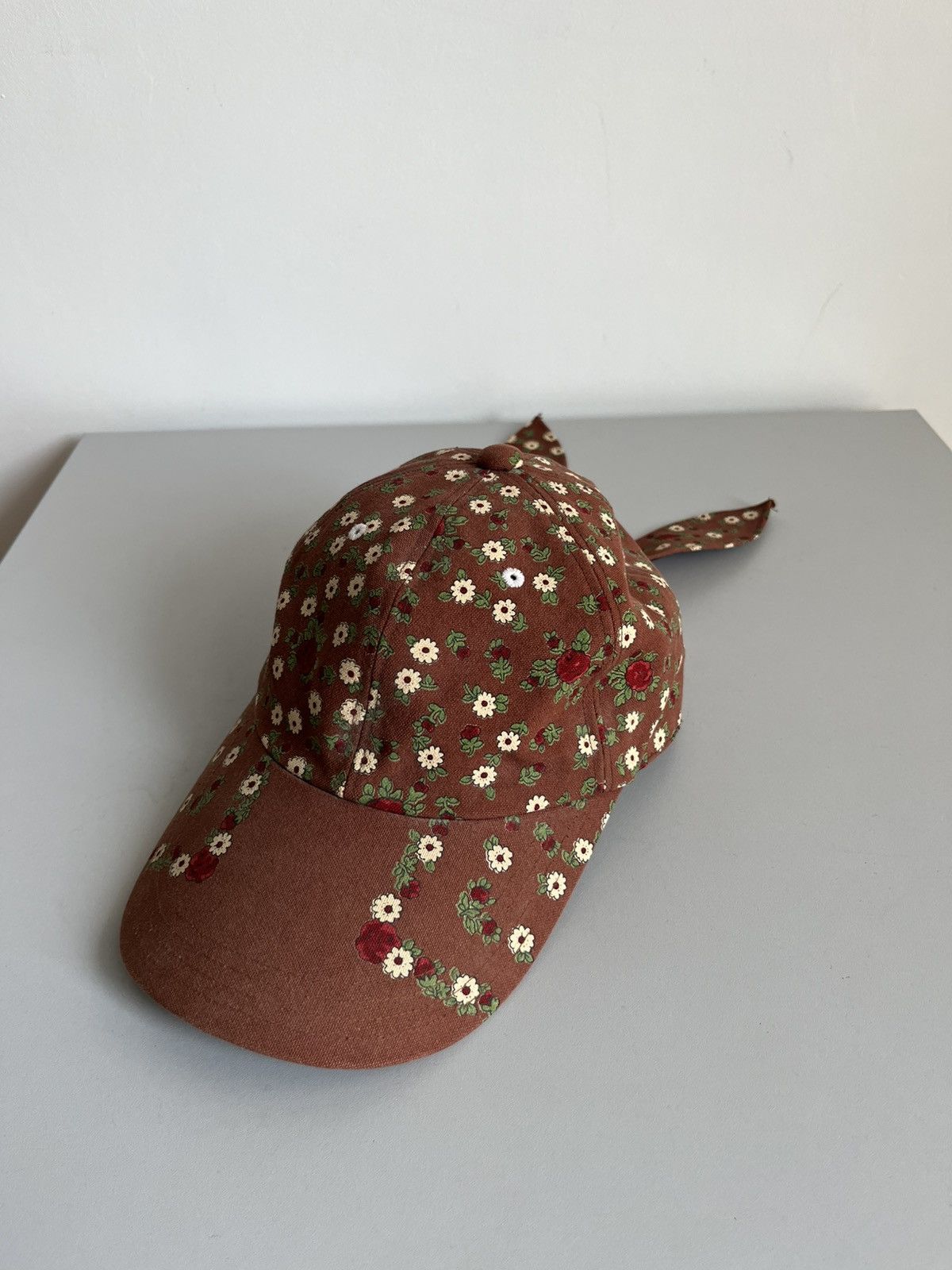 Bernhard Willhelm Iconic rare Bernhard Willhelm SS07 sample tie floral cap Size ONE SIZE - 4 Thumbnail