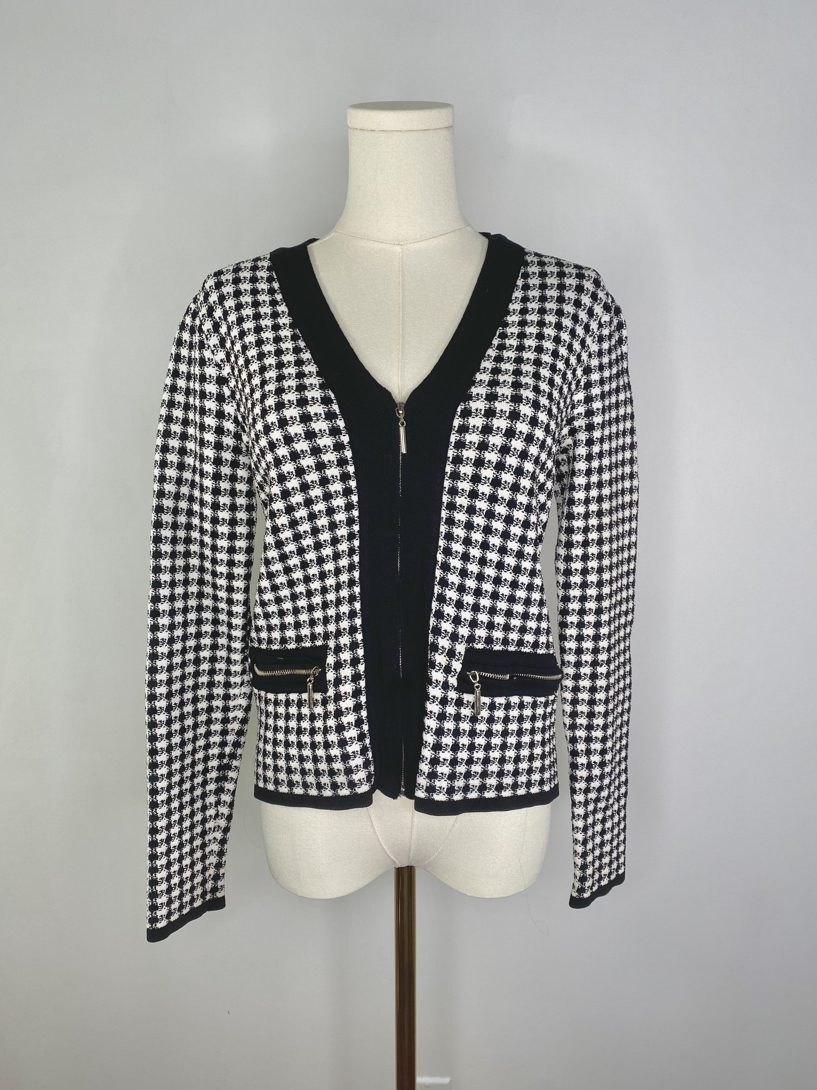 Vintage Grace Danie Lewis - Houndstooth Jacket Size M / US 6-8 / IT 42-44 - 1 Thumbnail