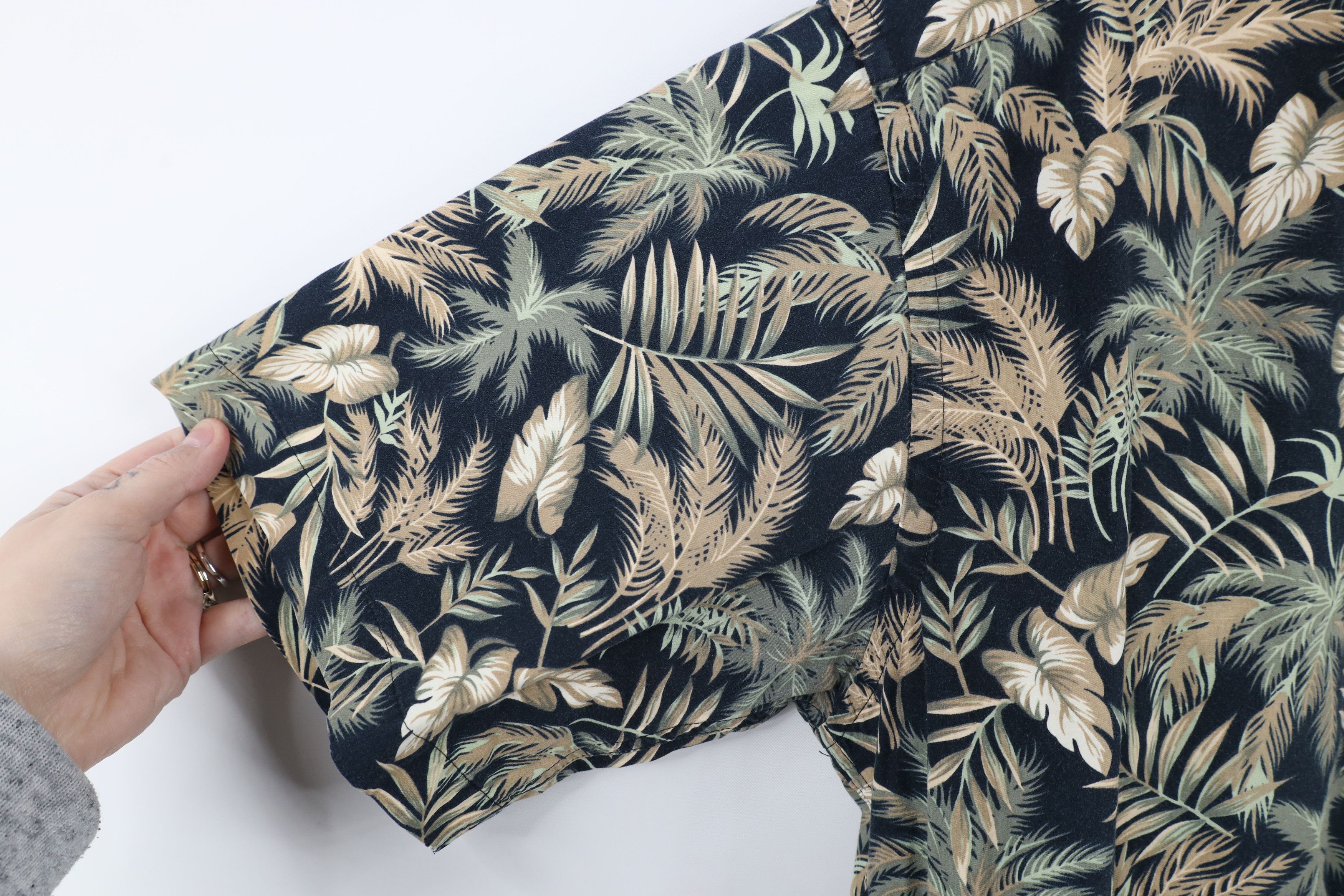 Pierre Cardin × Vintage Vtg 90s Pierre Cardin Palm Tree All Over Print Button Shirt Size US M / EU 48-50 / 2 - 5 Thumbnail