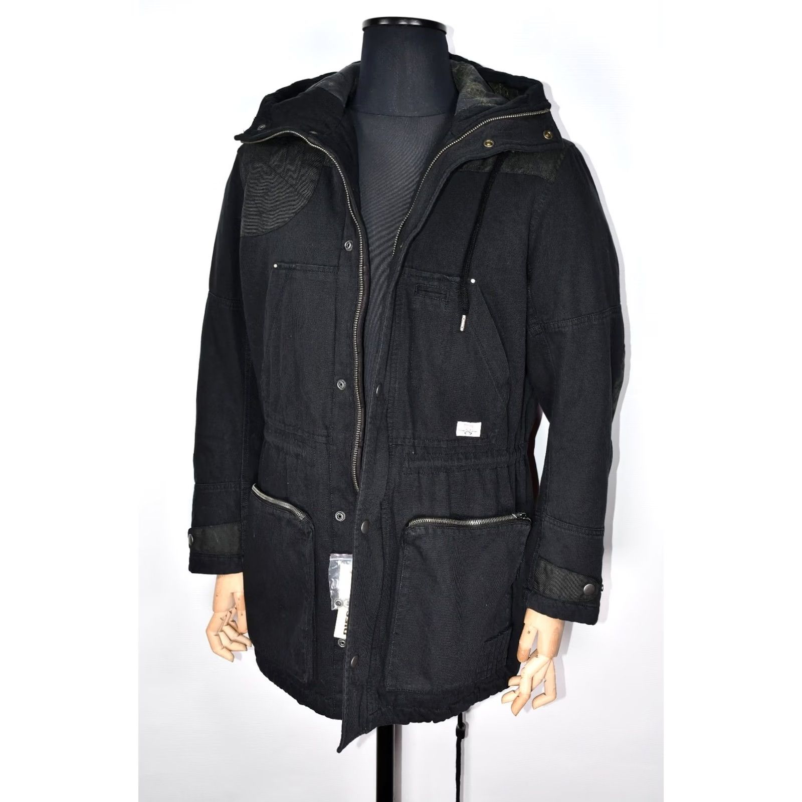 Diesel Diesel Jacket Parka Hooded Men M Black Cotton ZIP Casual Vintage No Size US M / EU 48-50 / 2 - 4 Thumbnail