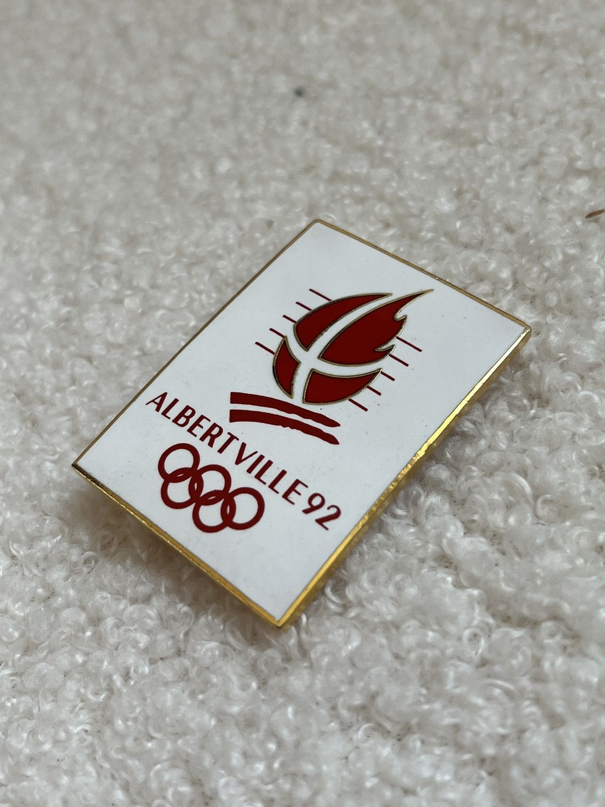 USA Olympics × Vintage Heavy vintage double pin Albertville 92 Size ONE SIZE - 3 Thumbnail