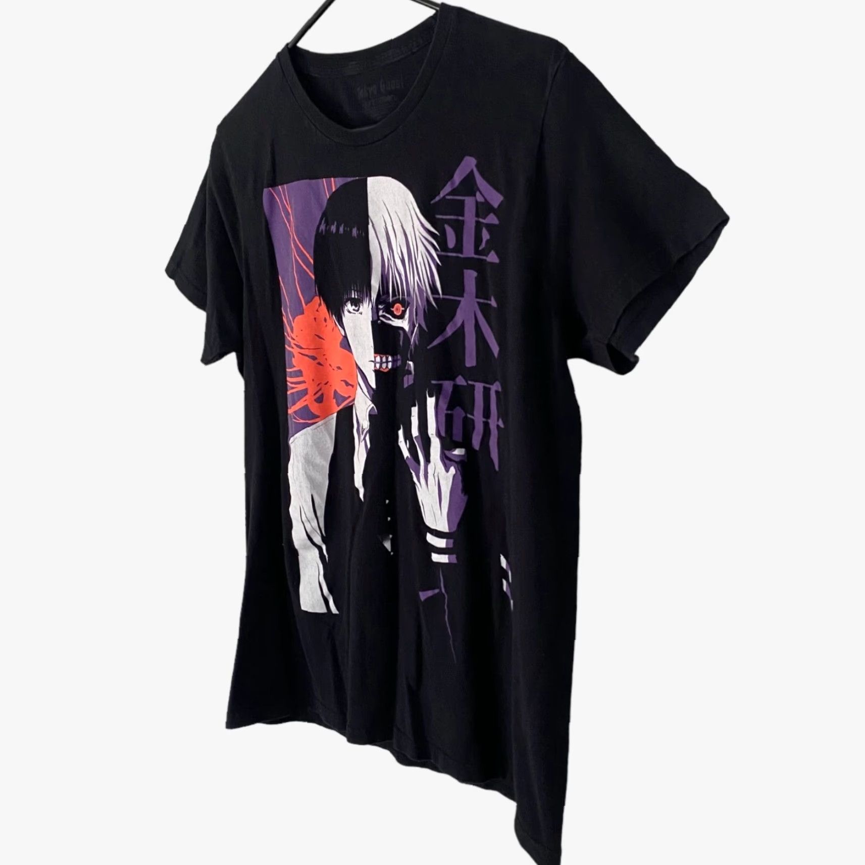 Vintage Tokyo Ghoul Ken Kaneki T-Shirt Black Graphic Funimation Anime Tee Men L Large Shirt Size US L / EU 52-54 / 3 - 2 Thumbnail