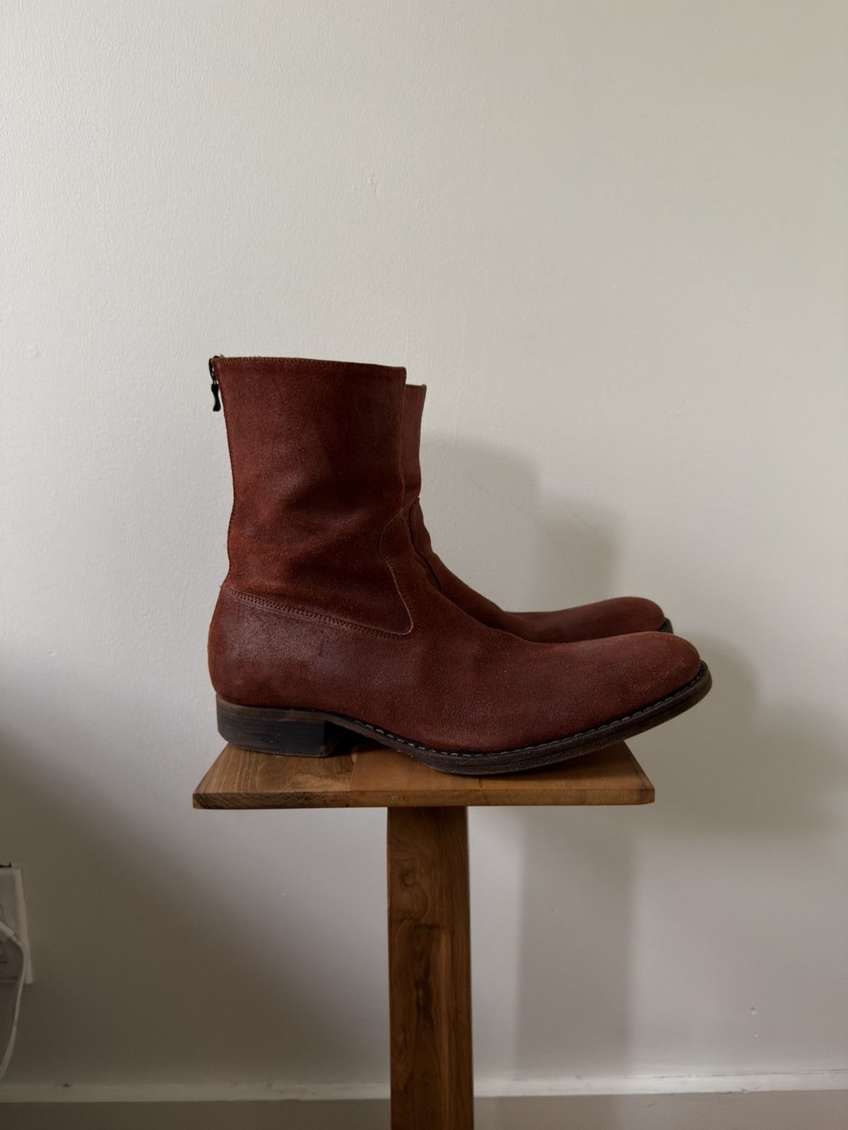 Carpe Diem S21M Backzip Reverse-Leather Boots Size US 9 / EU 42 - 3 Thumbnail