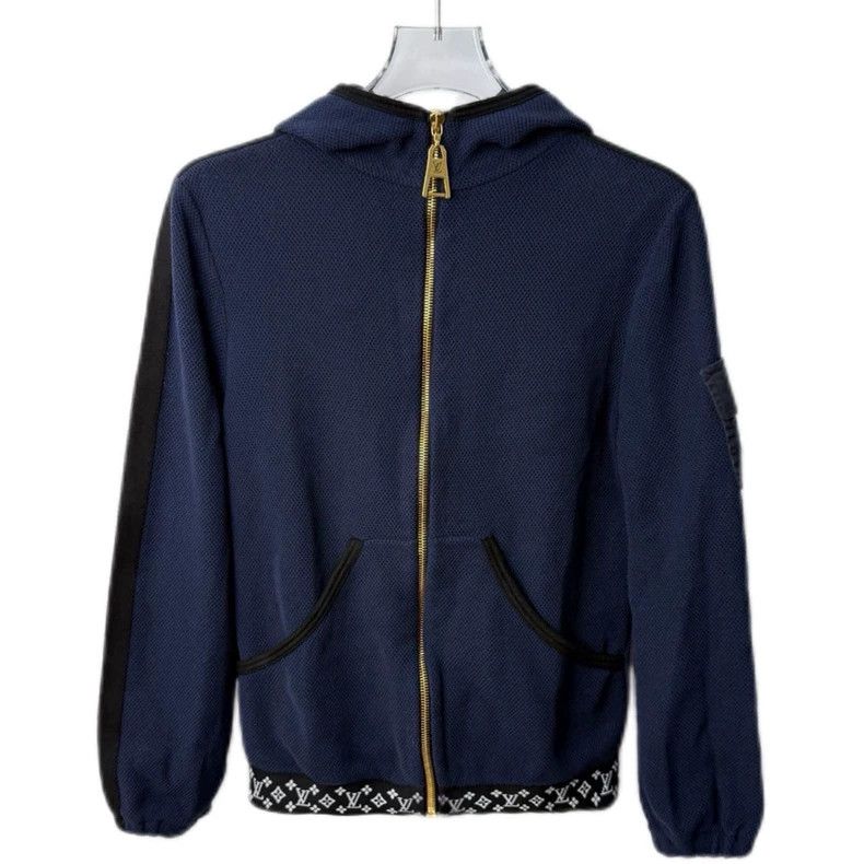 Louis Vuitton Louis Vuitton Blue Hooded Jacket XS Size US XS / EU 42 / 0 - 1 Thumbnail