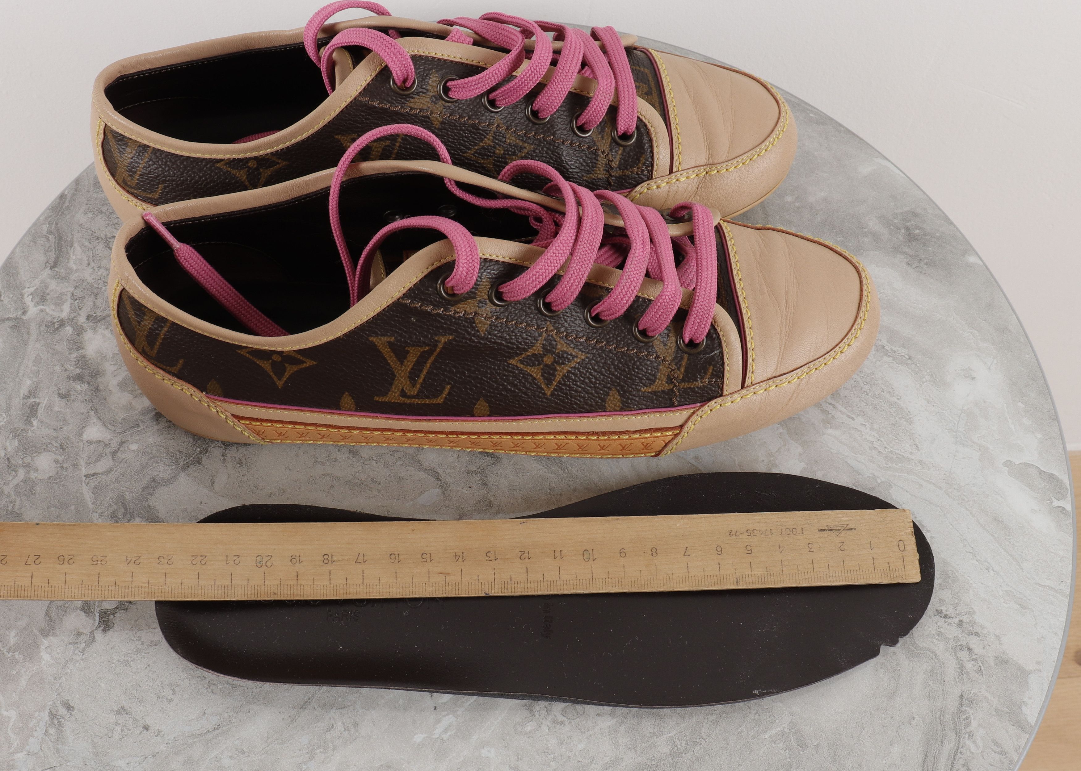 Louis Vuitton Louis Vuitton Leather Brown Monogram Sneakers Size US 6 / IT 36 - 15 Thumbnail