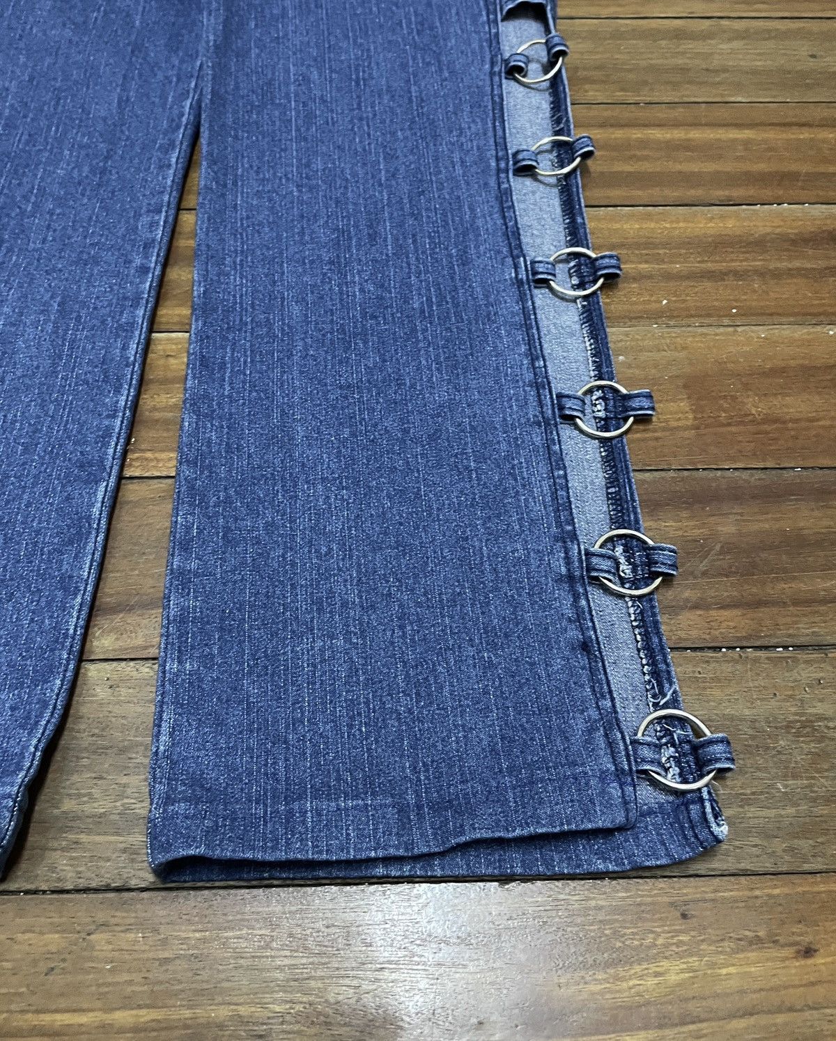 If Six Was Nine × Japanese Brand × Vintage Rare Design Vintage Brand John Barer Hollow Ring Jeans 2000s Size US 32 / EU 48 - 6 Thumbnail