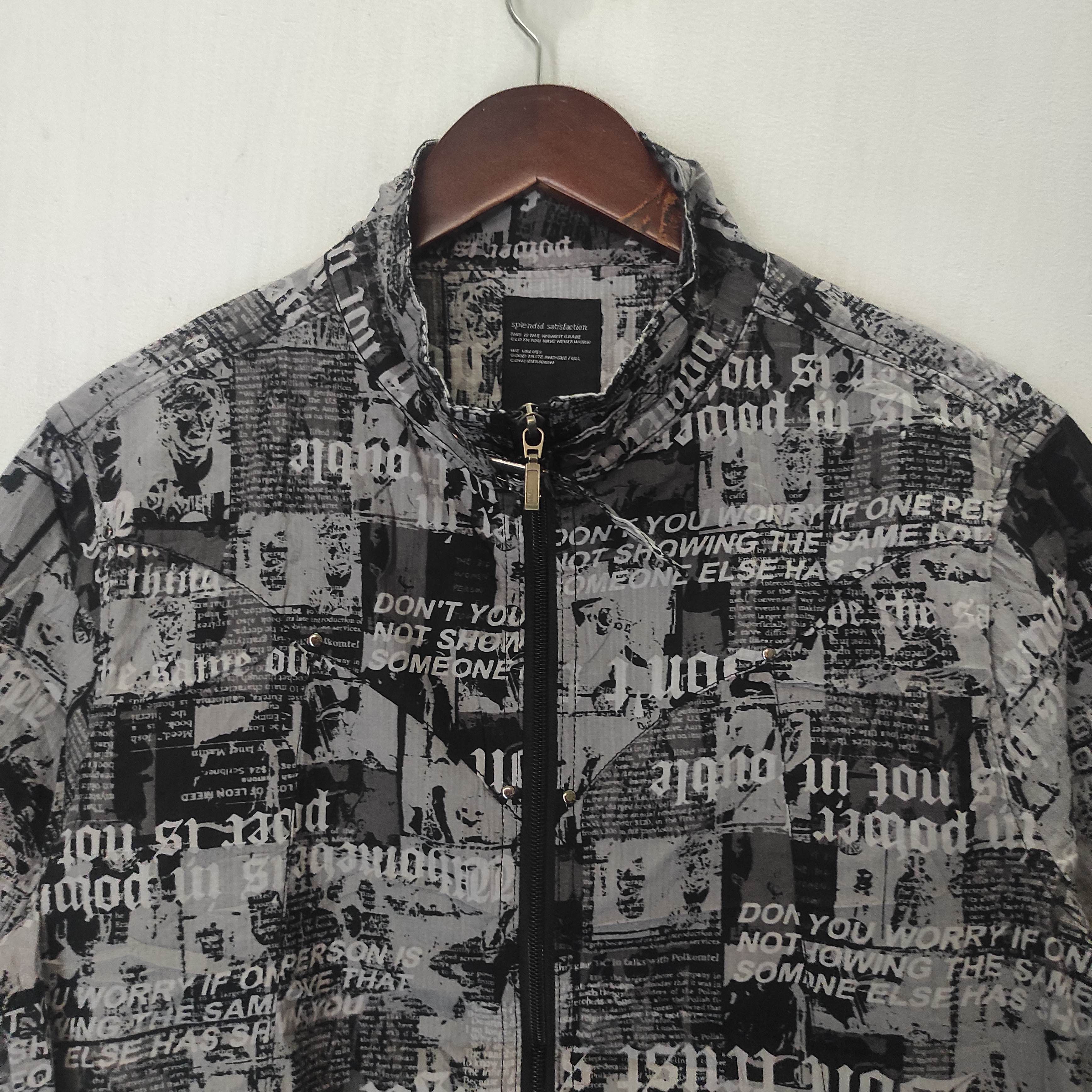 Affliction SPLENDID SATISFACTION Poem Punk Full Print Zipper Shirt Size US M / EU 48-50 / 2 - 3 Thumbnail