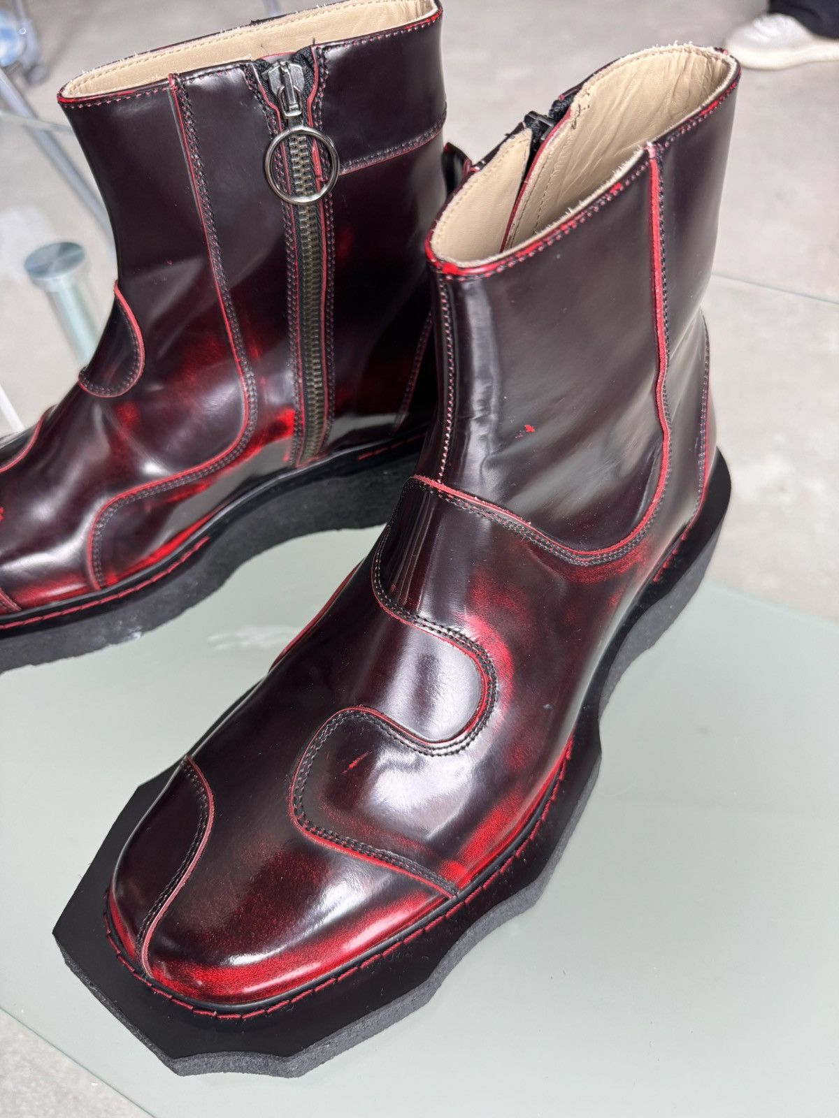 Henrik Vibskov Henrik Vibskov Boots Enzo Leather Ankle Boots Size US 7 / EU 40 - 21 Thumbnail