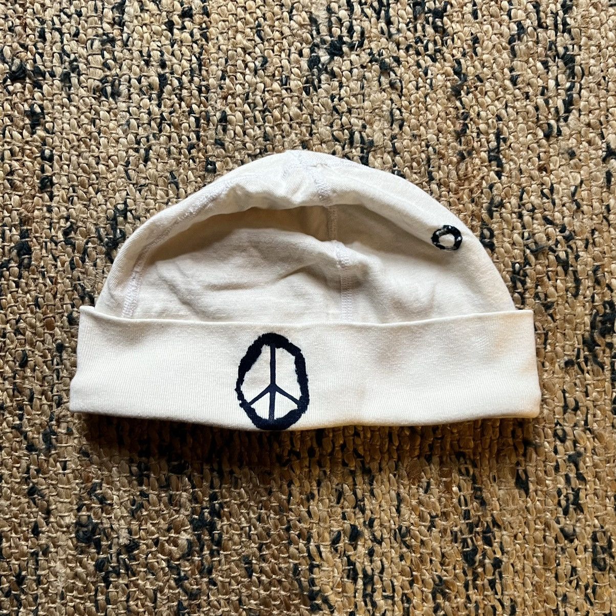 Kapital Kapital White Beanie Cotton Rare Blue Tie Dye One Size Size ONE SIZE - 1 Thumbnail