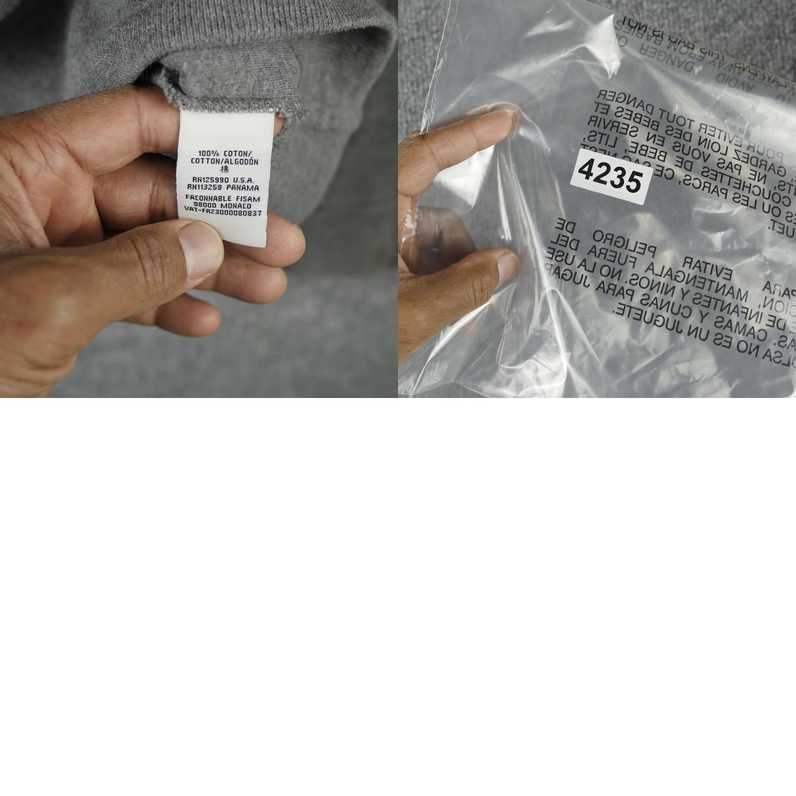 Faconnable VINTAGE? Faconnable Sweat er Mens Large Gray Cotton 1/4 Zip Mock Neck Knit Pullover Size US L / EU 52-54 / 3 - 8 Thumbnail