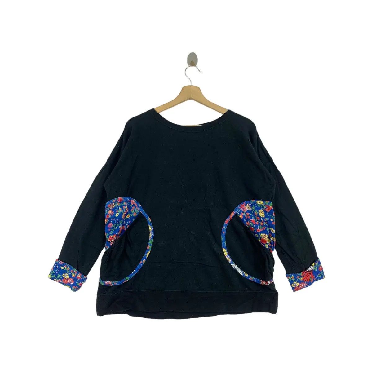 Issey Miyake Vtg ISSEY MIYAKE Tsumori Chisato Patch Pocket Floral Sweater Size XL / US 12-14 / IT 48-50 - 1 Thumbnail
