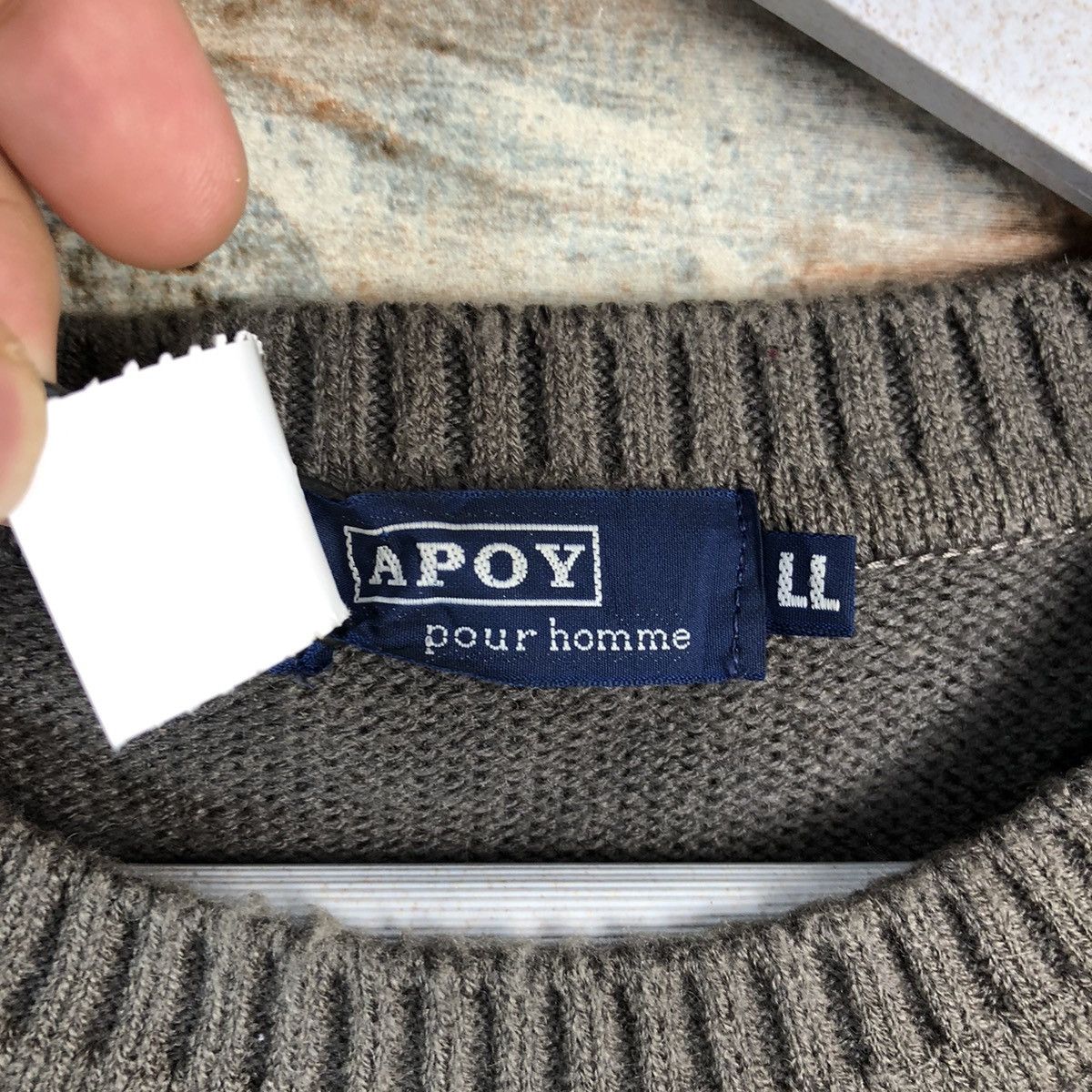 Vintage DL Apoy Green Knitwear #C480 Size US XL / EU 56 / 4 - 10 Thumbnail
