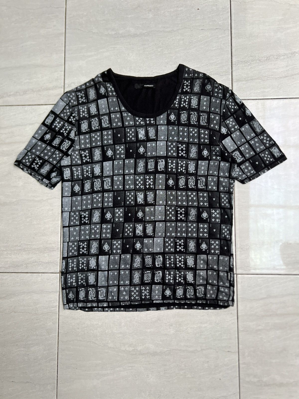 Katharine Hamnett London HAMNETT Playing Card Print T-shirt Size US M / EU 48-50 / 2 - 1 Thumbnail