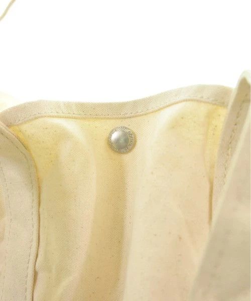 Comme des Garcons Homme Tote Bag Cotton Logo Print Pocket Inside Plain Beige Size ONE SIZE - 7 Thumbnail