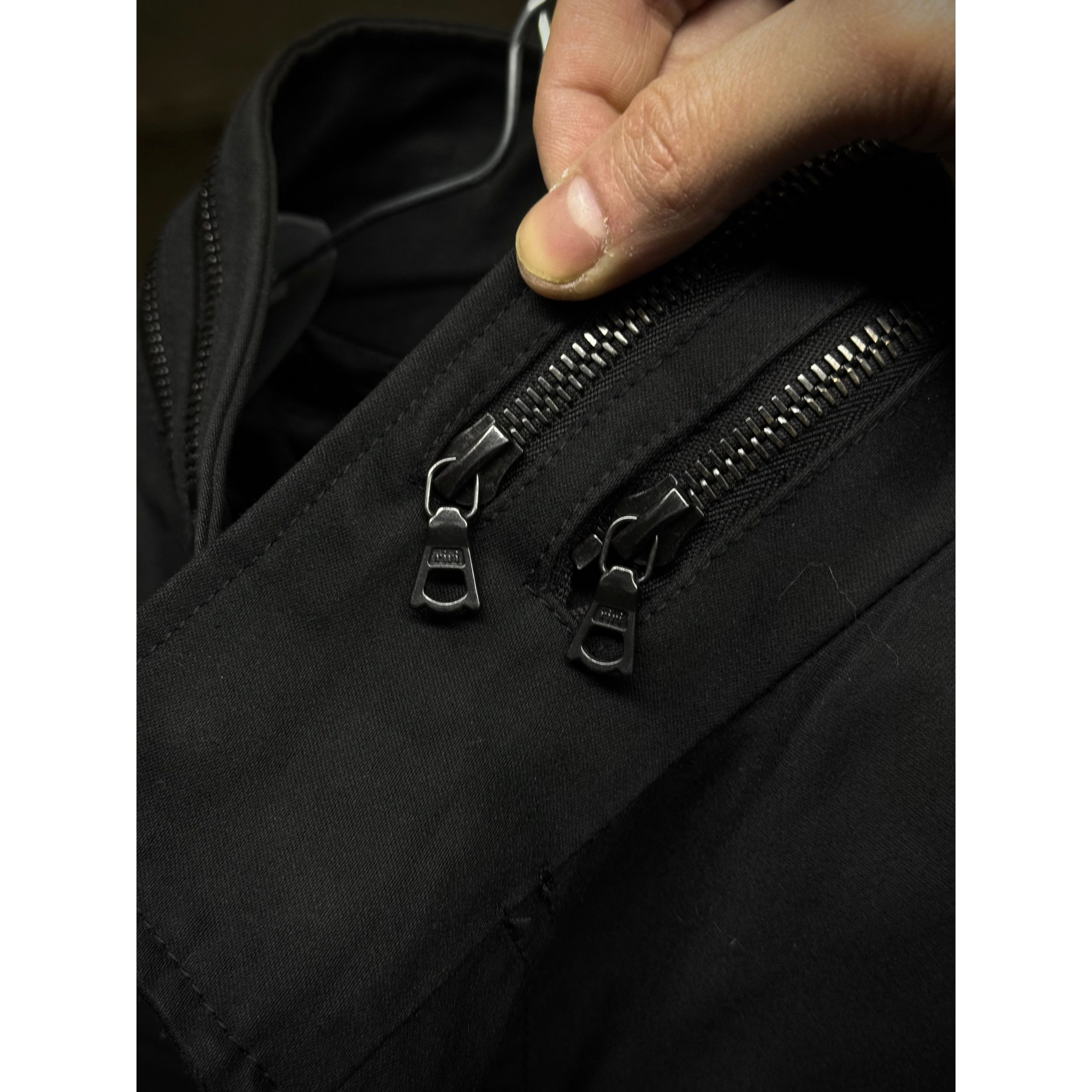 Lithium LITHIUM HOMME 2010s Black Cotton Gabardine Field Jacket Size US XS / EU 42 / 0 - 3 Thumbnail