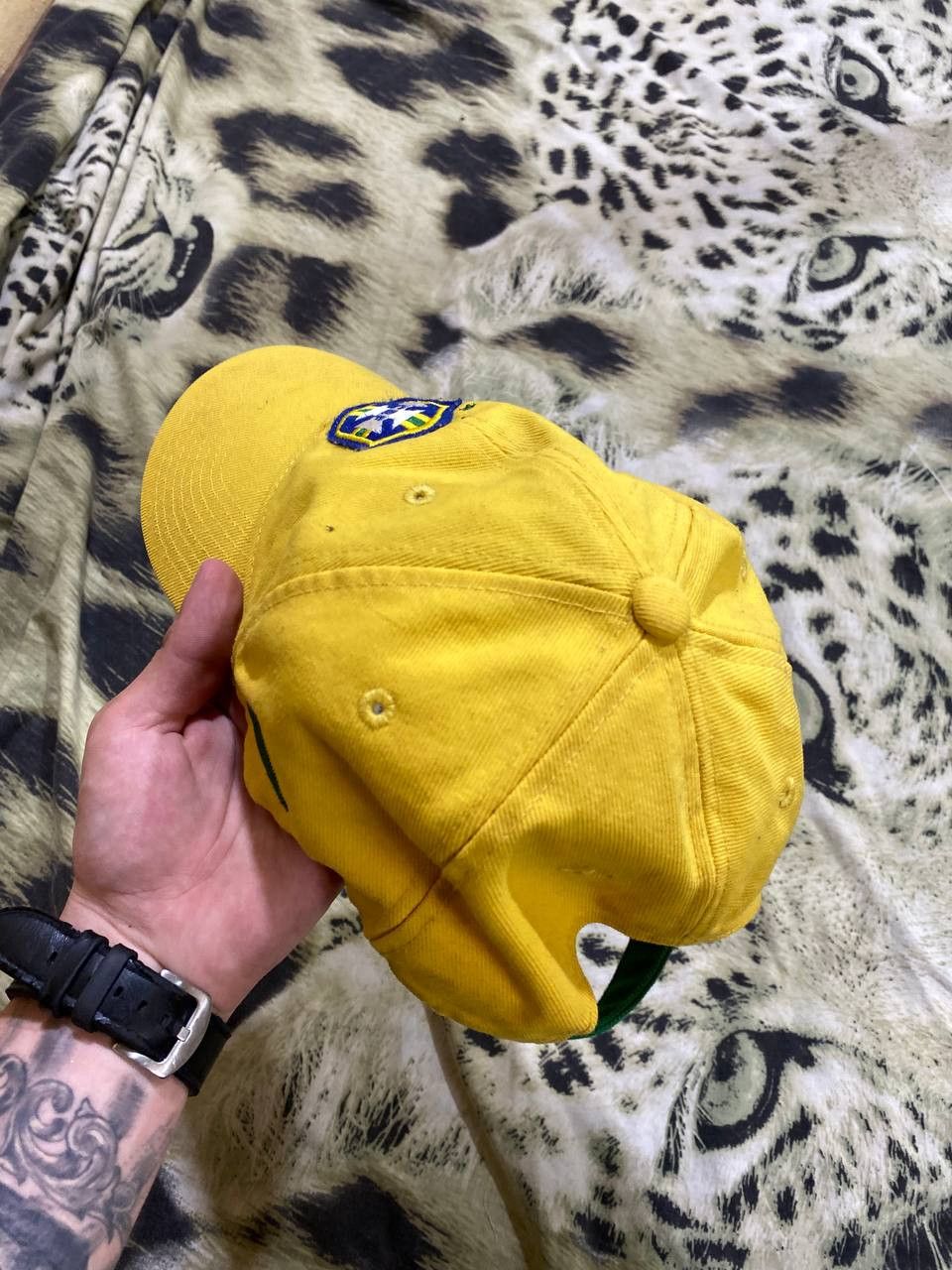 Nike Hats yellow Vintage Nike big logo Cap Y2K streetwear Size ONE SIZE - 9 Thumbnail
