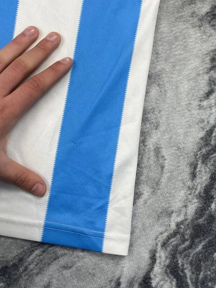 Vintage Argentina 1986 Diego Maradona Shirt Soccer Jersey Size US L / EU 52-54 / 3 - 14 Thumbnail