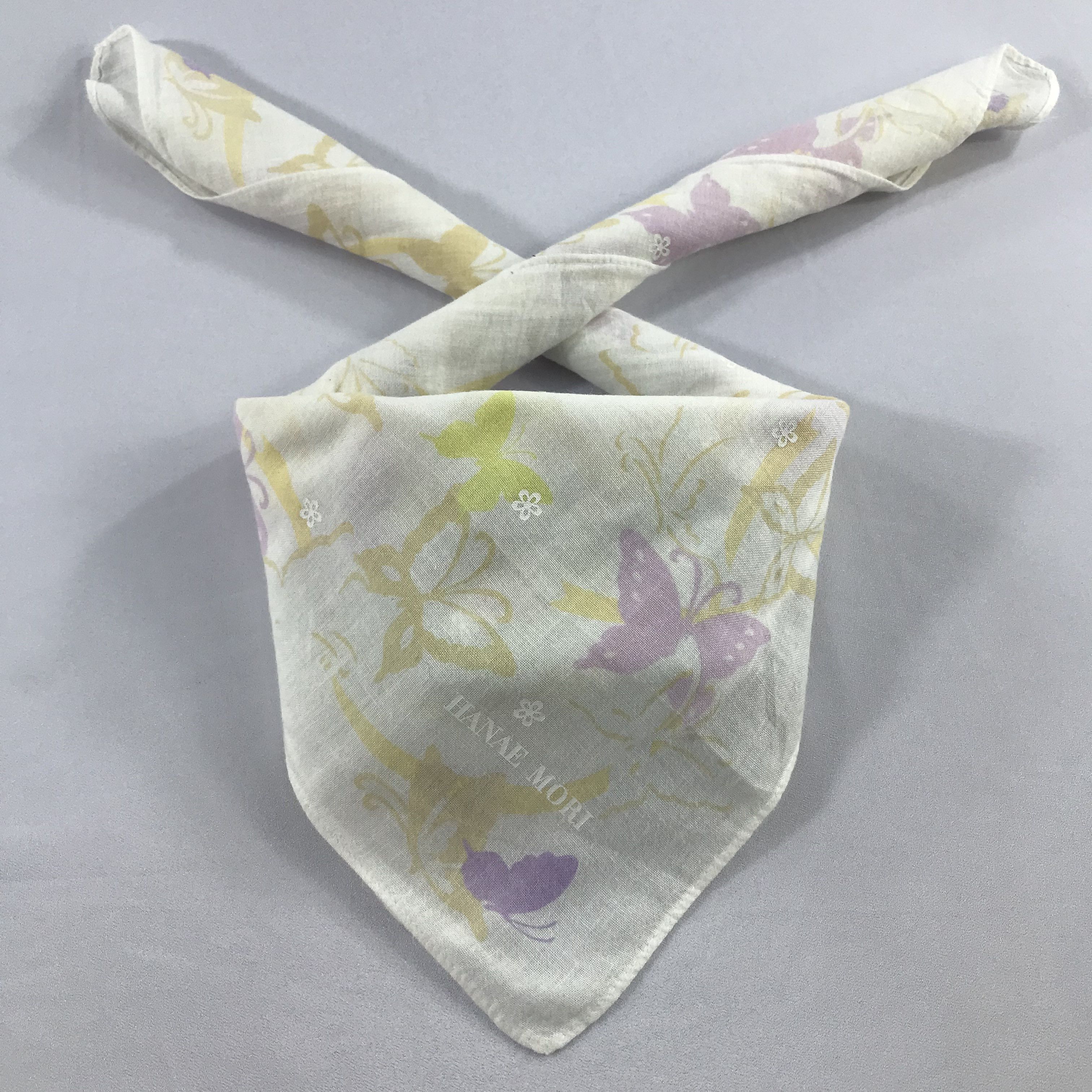 Hanae Mori × Vintage Hanae Mori Bandana / Handkerchief / Neckerchief - S2200 Size ONE SIZE - 4 Thumbnail
