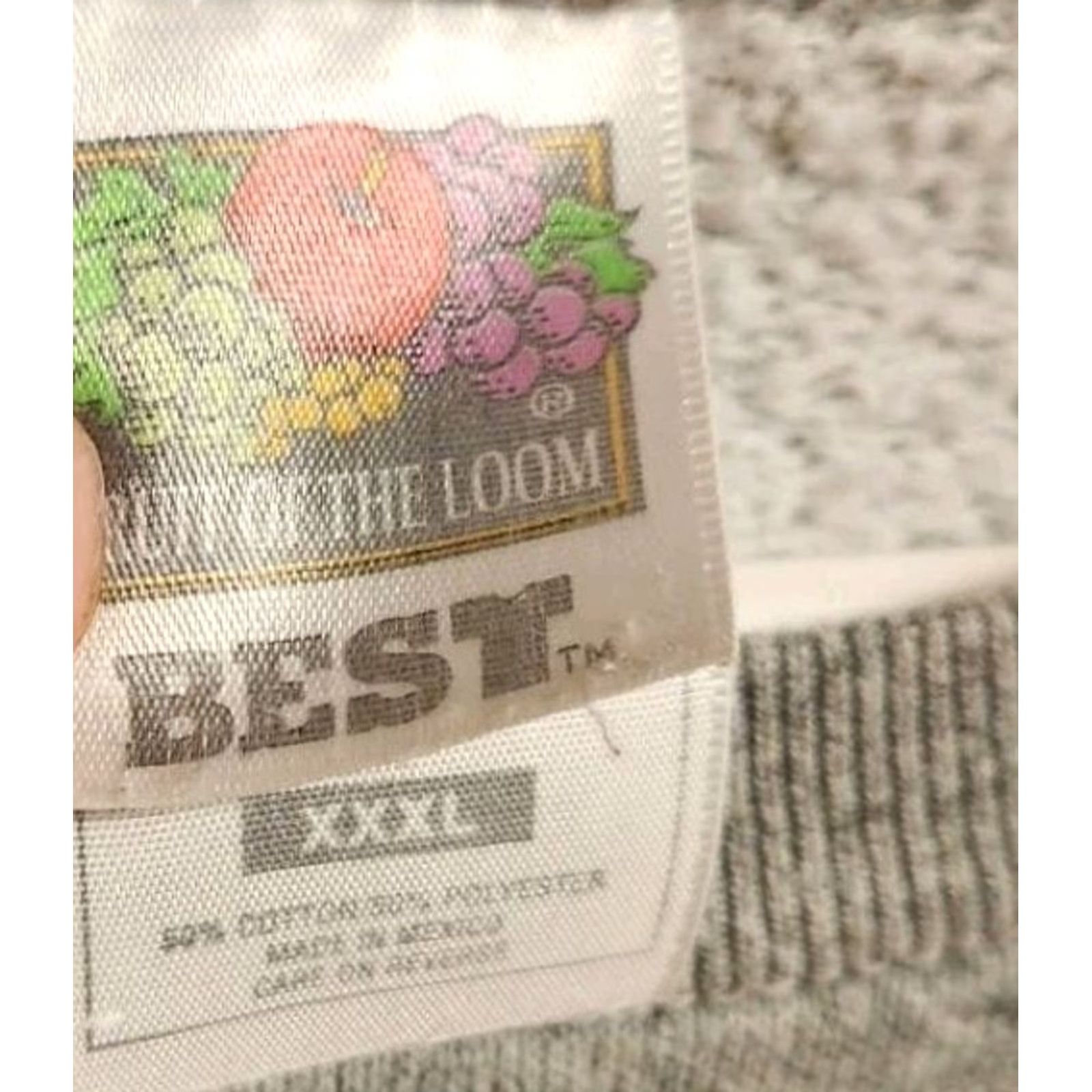 Fruit Of The Loom Waikiki Beach Hawaii Sweatshirt Mens 3XL Embroidered Vintage 90s Sweatshirt Gray Cotton Polyester Knit Pullover Crew Neck Unisex Adults Size US XXL / EU 58 / 5 - 6 Thumbnail