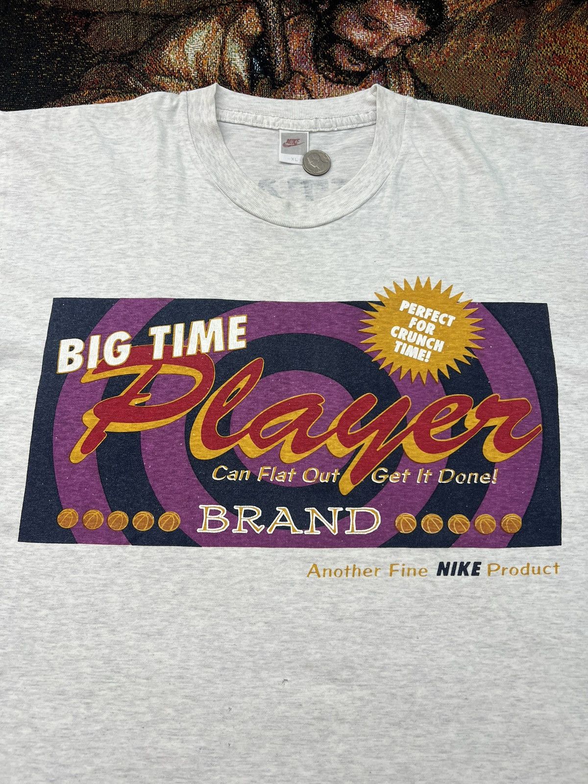 Nike Vintage Nike Snack Ad Tee Size US XL / EU 56 / 4 - 2 Thumbnail