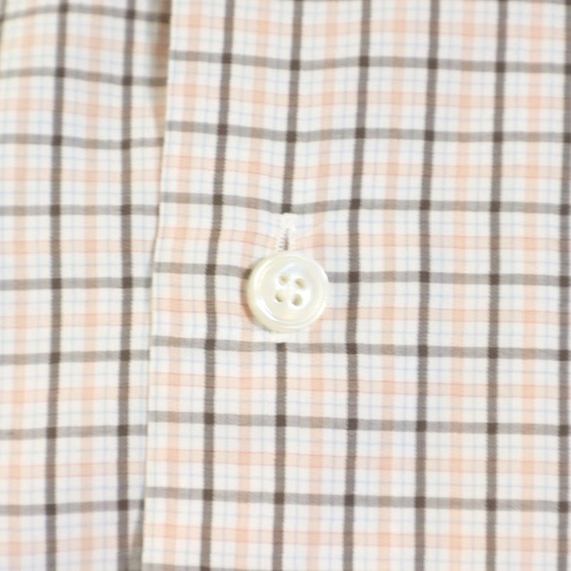 Ermenegildo Zegna VINTAGE Ermenegildo Zegna 41/16 Regular Fit Dress Cotton Gingham Long Sleeve Button Up Shirt Mens L Size 42R - 7 Thumbnail