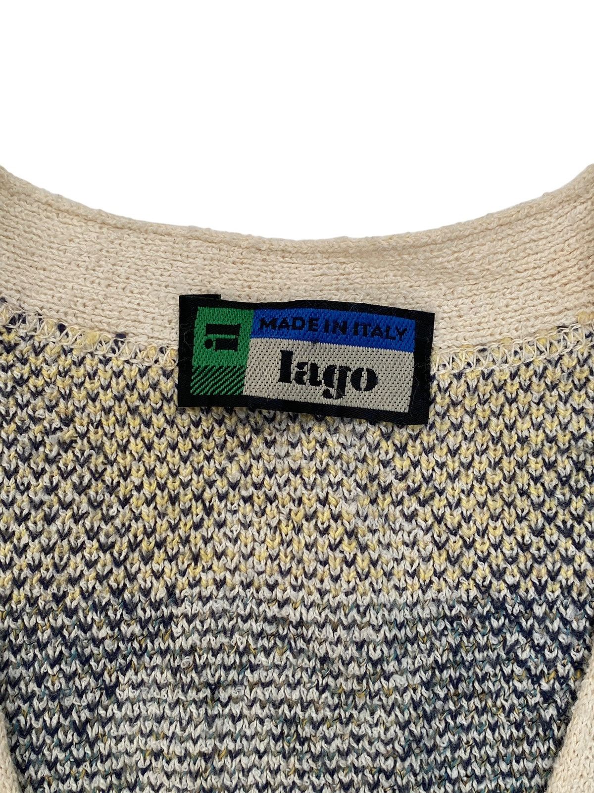 Vintage Vtg Lago Sweater Button Up Size L / US 10 / IT 46 - 7 Thumbnail