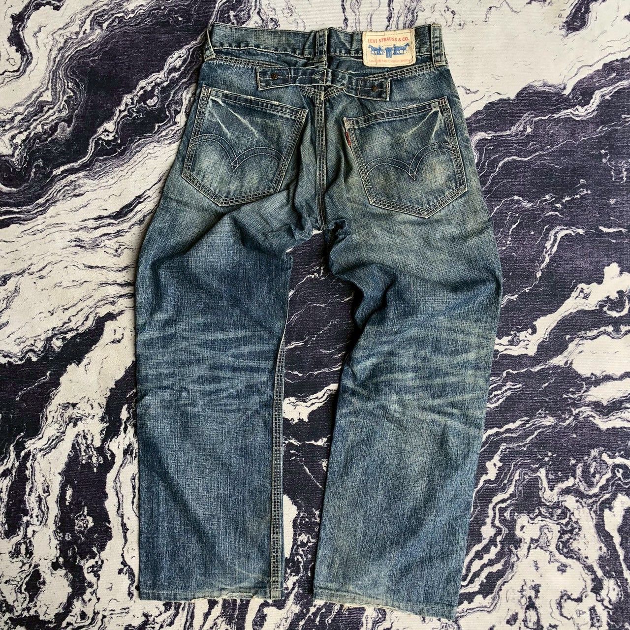Levi's Vintage Levi’s Sashiko Boro Patch Distressed Denim W33 Size US 31 - 7 Thumbnail