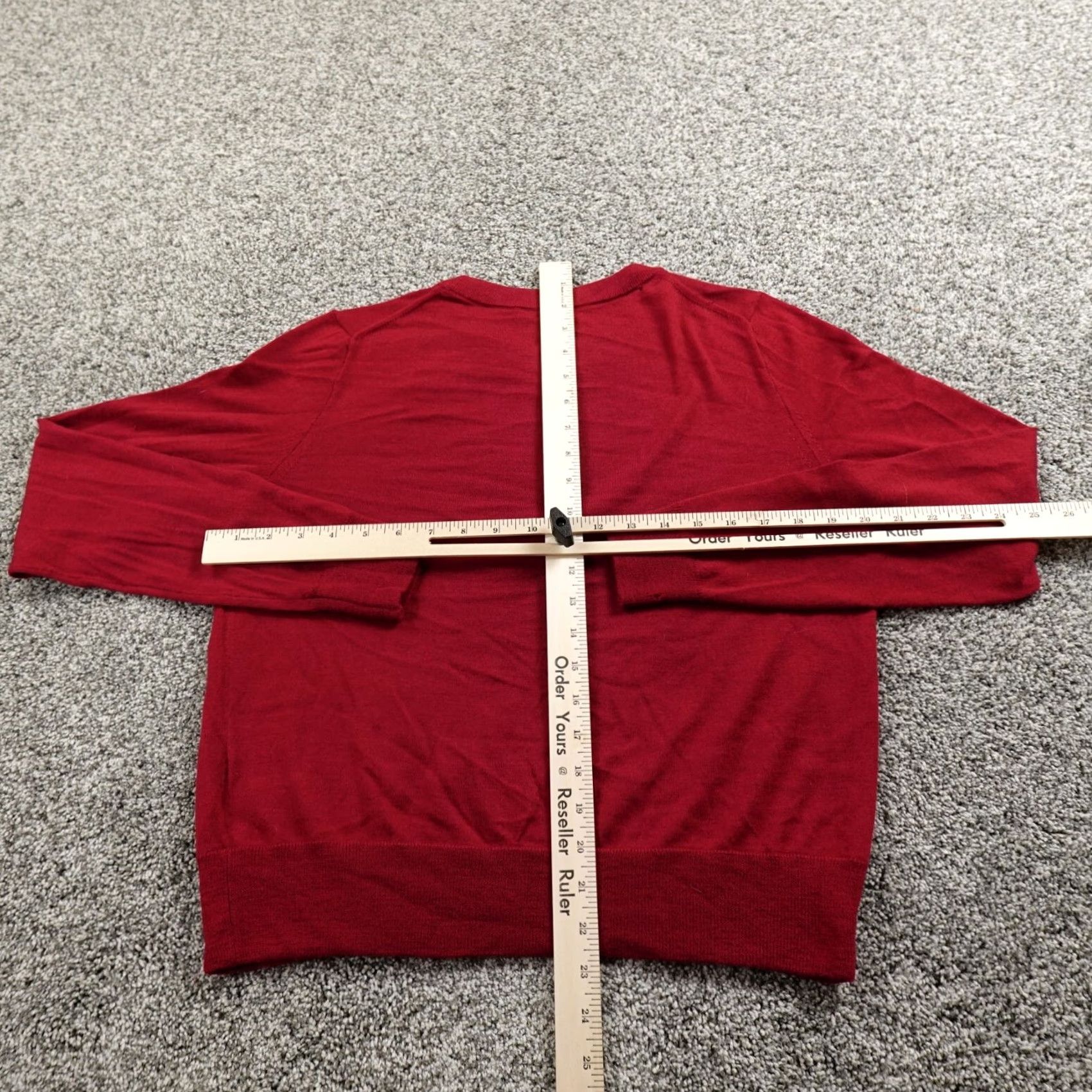 J.Crew J.CREW Sweater Womens M Red Merino Wool Pullover Crewneck Preppy Soft Sweatshirt Casual Workwear Size M / US 6-8 / IT 42-44 - 6 Thumbnail