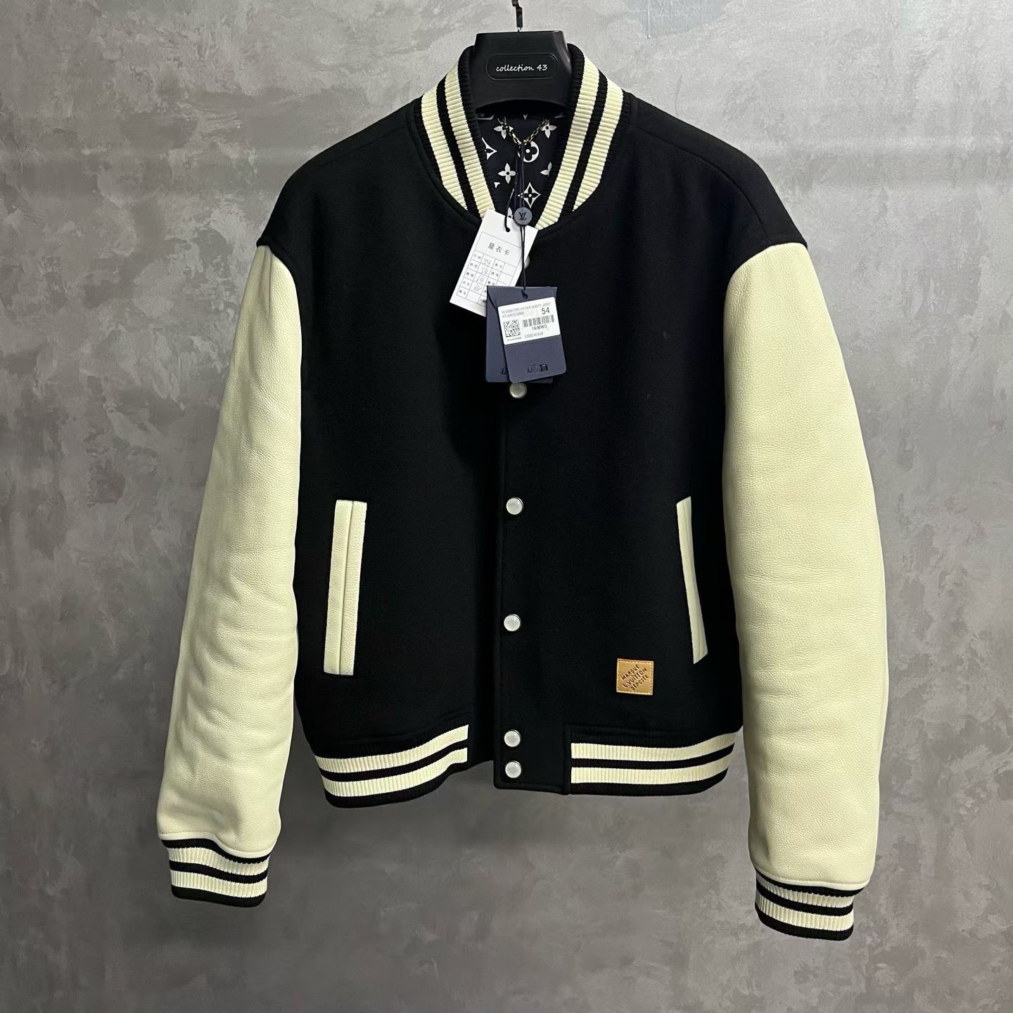 Louis Vuitton Louis Vuitton Wool Leather Baseball Jacket Size US L / EU 52-54 / 3 - 1 Thumbnail