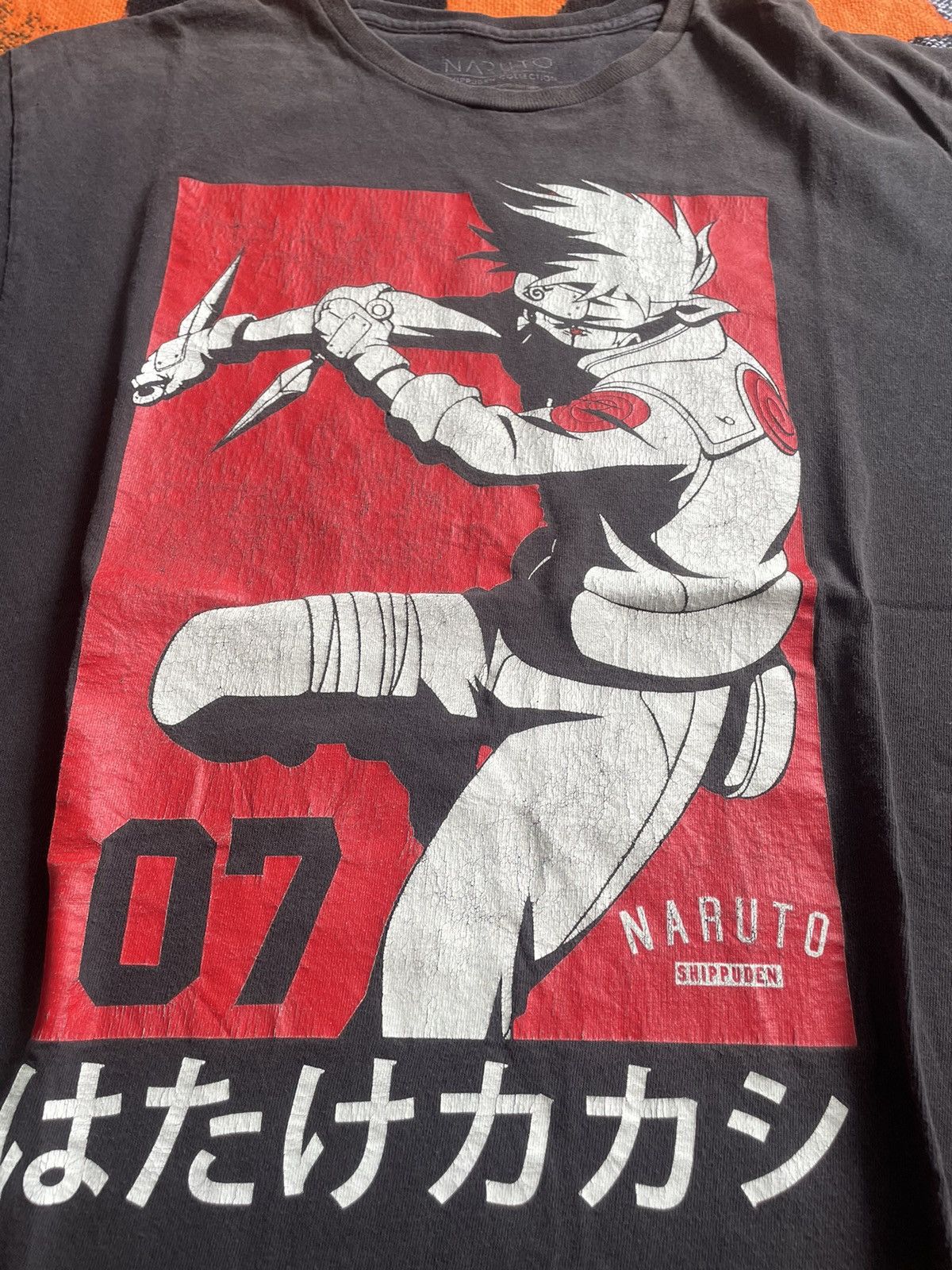 Anime × Japanese Brand Naruto Shippuden Kakashi Black T-shirt Size US L / EU 52-54 / 3 - 3 Thumbnail