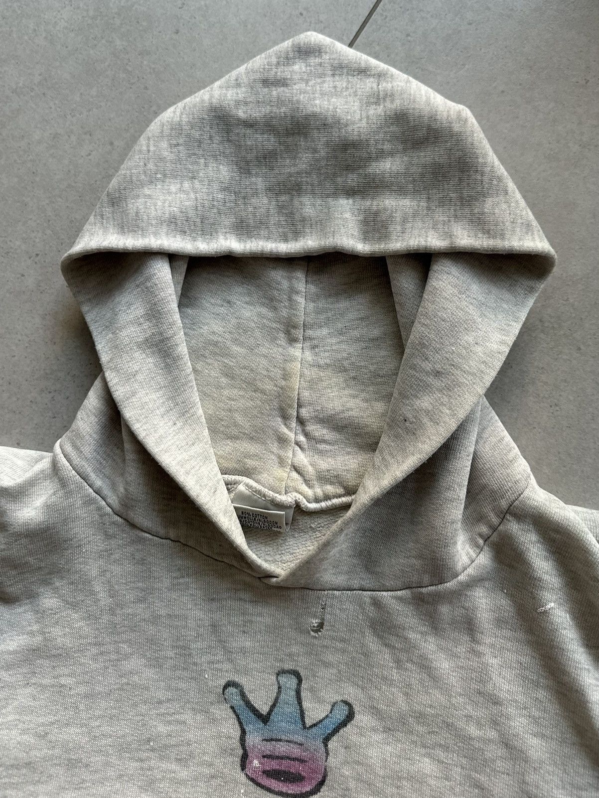 Jerzees Vintage thrashed hoodie Jerzees 575 rap JNCO style Size US XL / EU 56 / 4 - 17 Thumbnail
