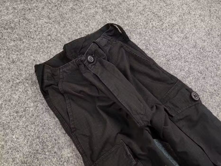 Japanese Brand Vintage Combat Clothing Black Ripstop Military Cargo Pants Size US 30 / EU 46 - 11 Thumbnail
