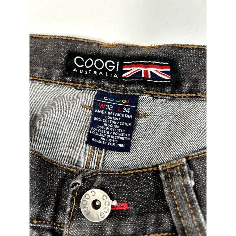 Coogi Vintage Coogi Embroidered Spellout Dark Baggy Denim Pants S Size US 32 / EU 48 - 4 Thumbnail